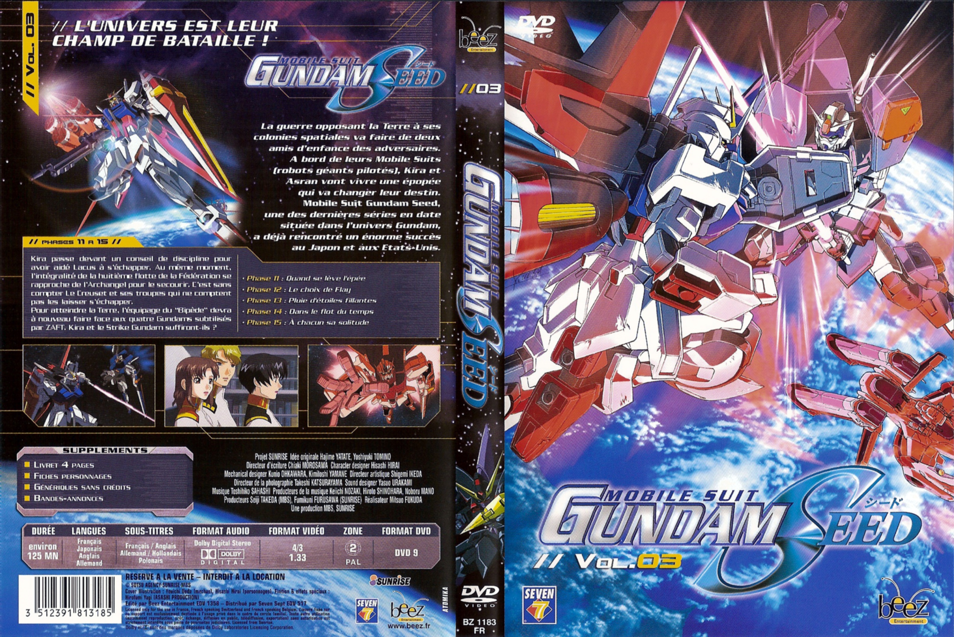 Jaquette DVD Gundam seed vol 03