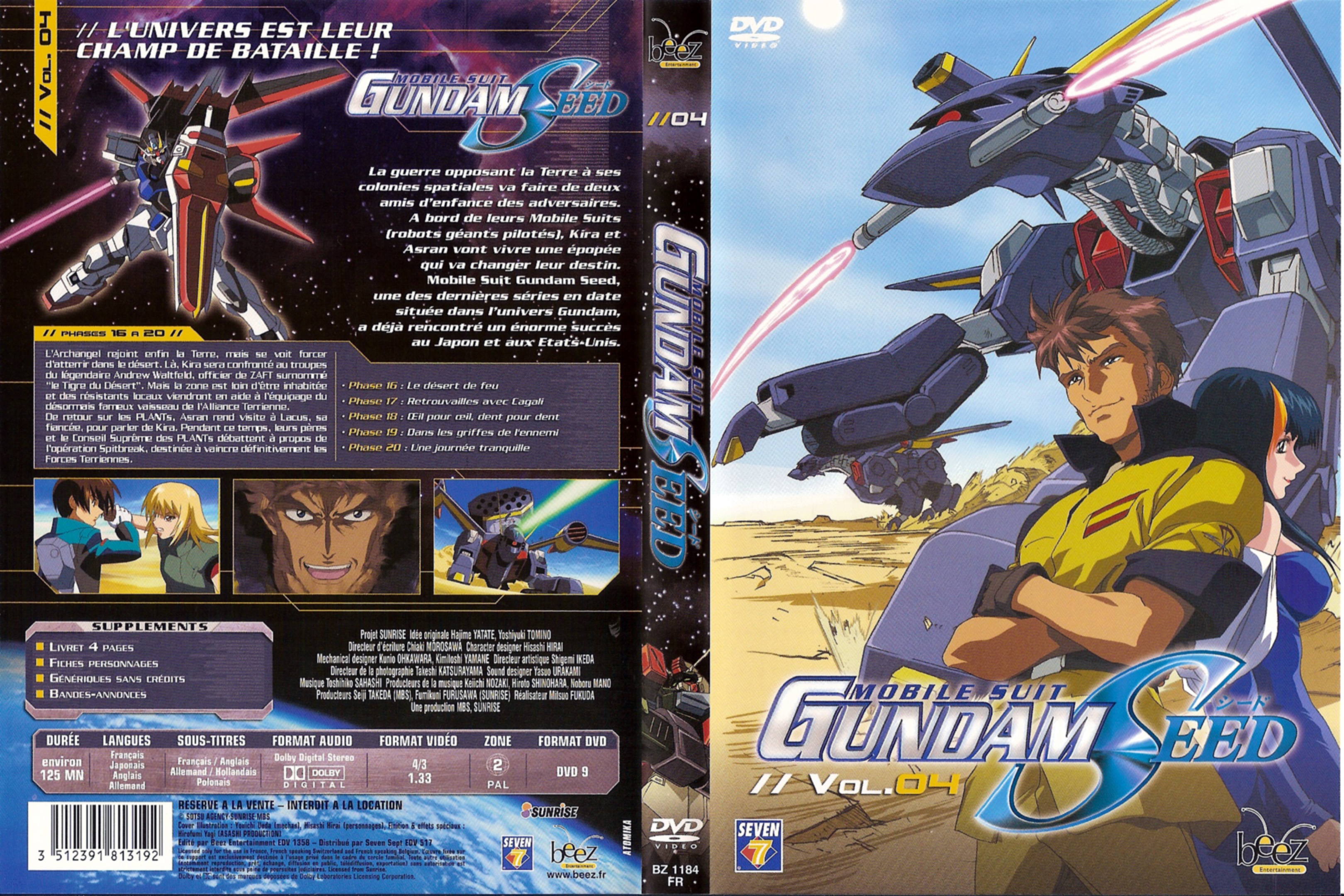 Jaquette DVD Gundam seed vol 04