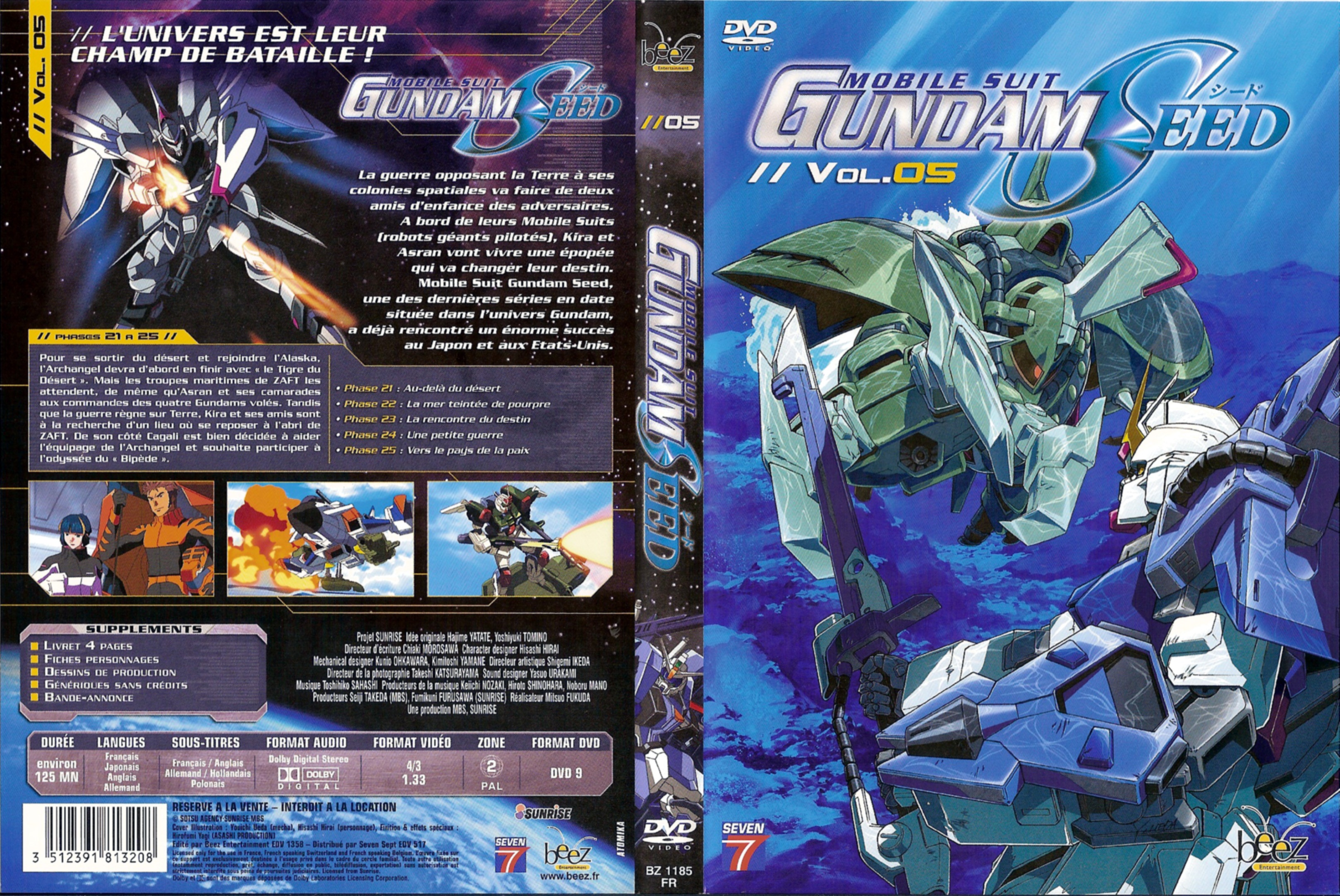 Jaquette DVD Gundam seed vol 05