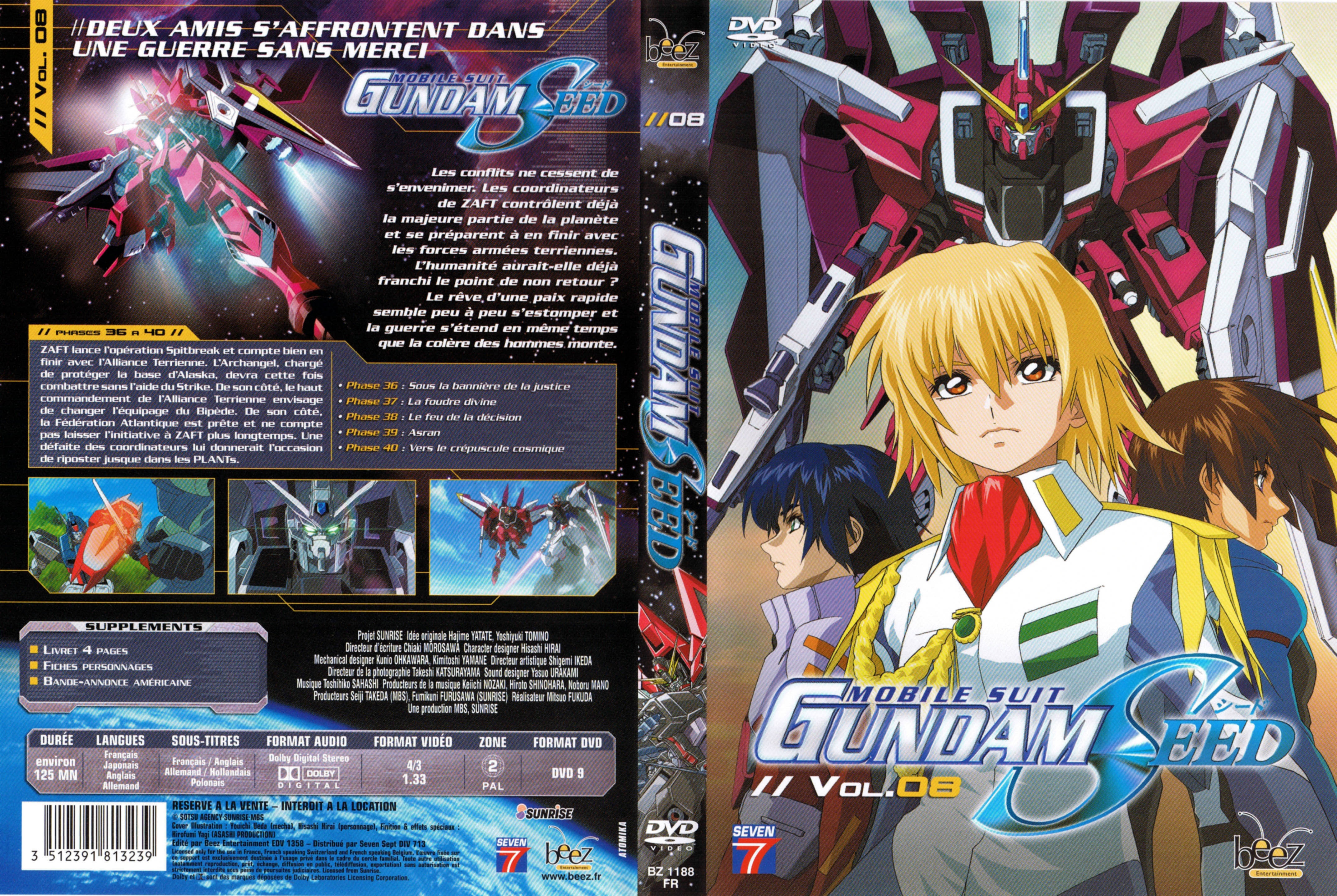 Jaquette DVD Gundam seed vol 08