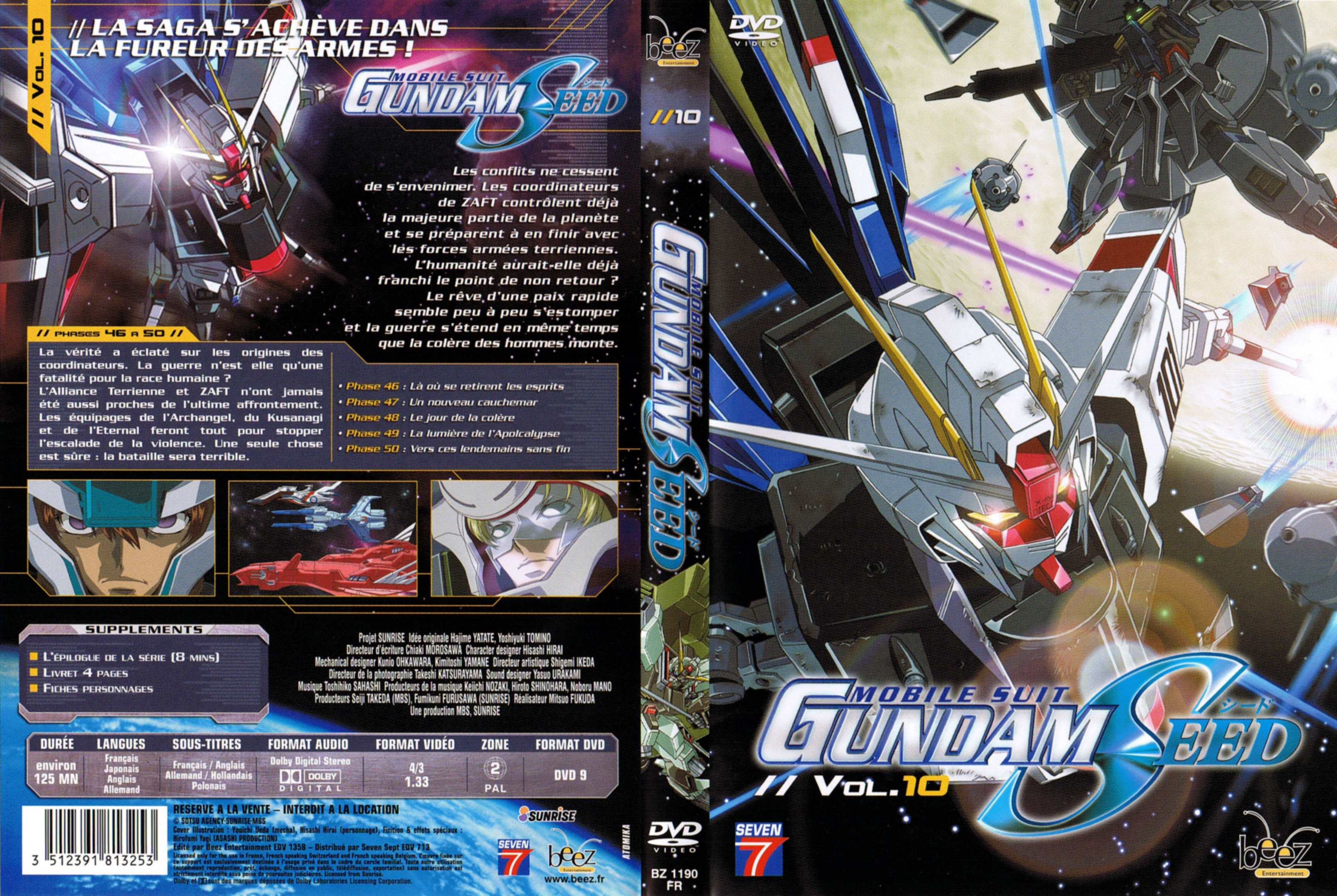 Jaquette DVD Gundam seed vol 10