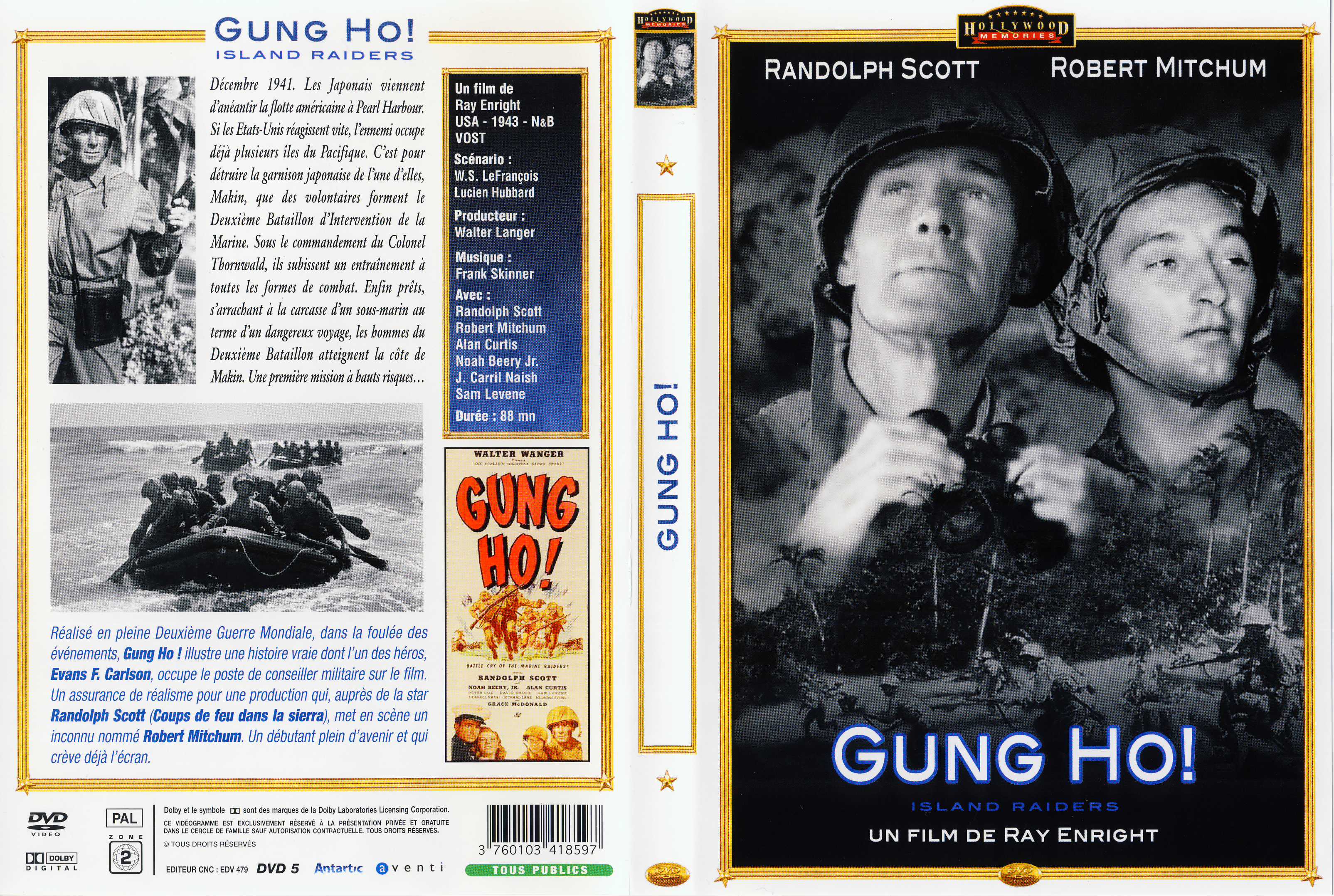 Jaquette DVD Gung Ho (1943) v2