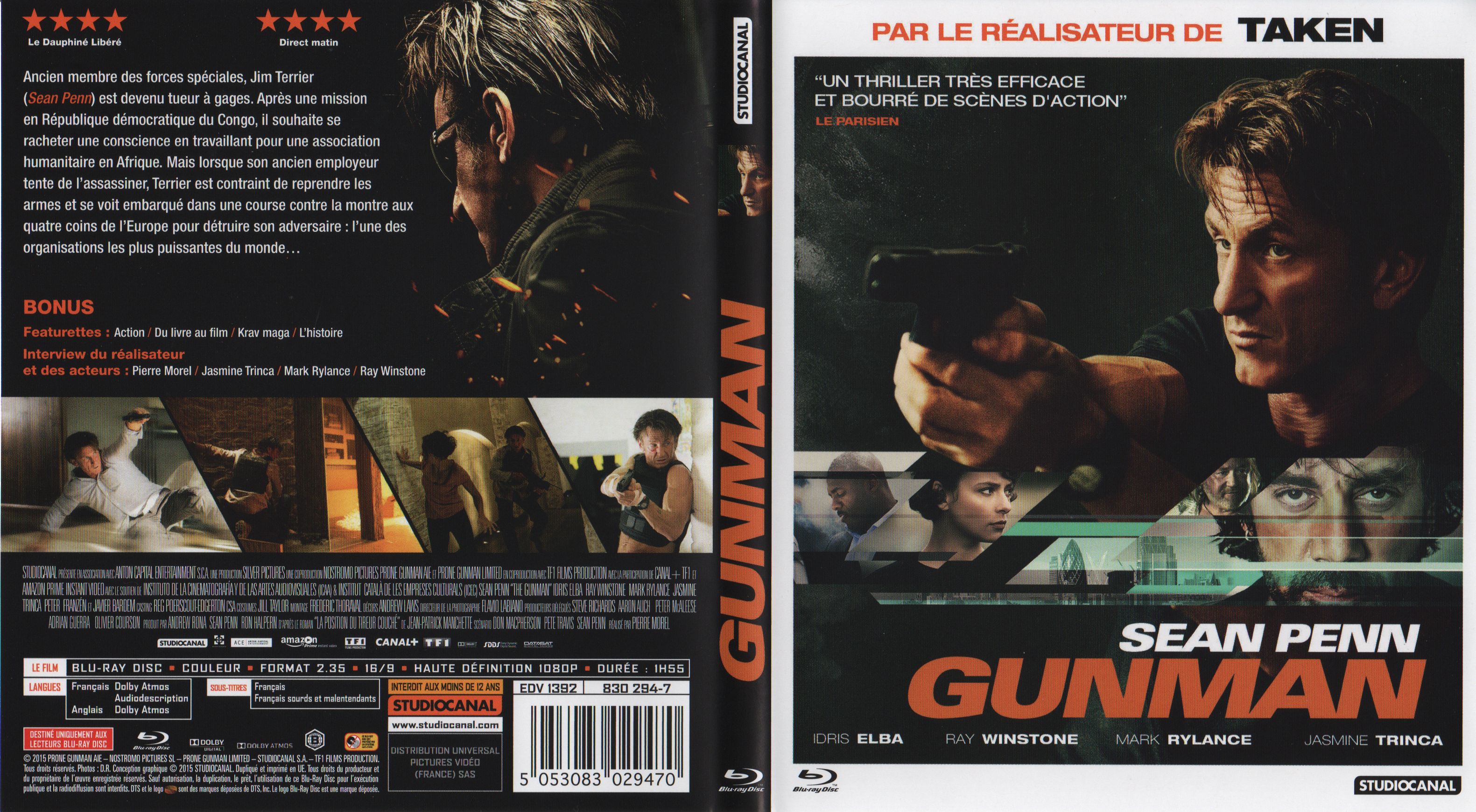 Jaquette DVD Gunman (BLU-RAY)