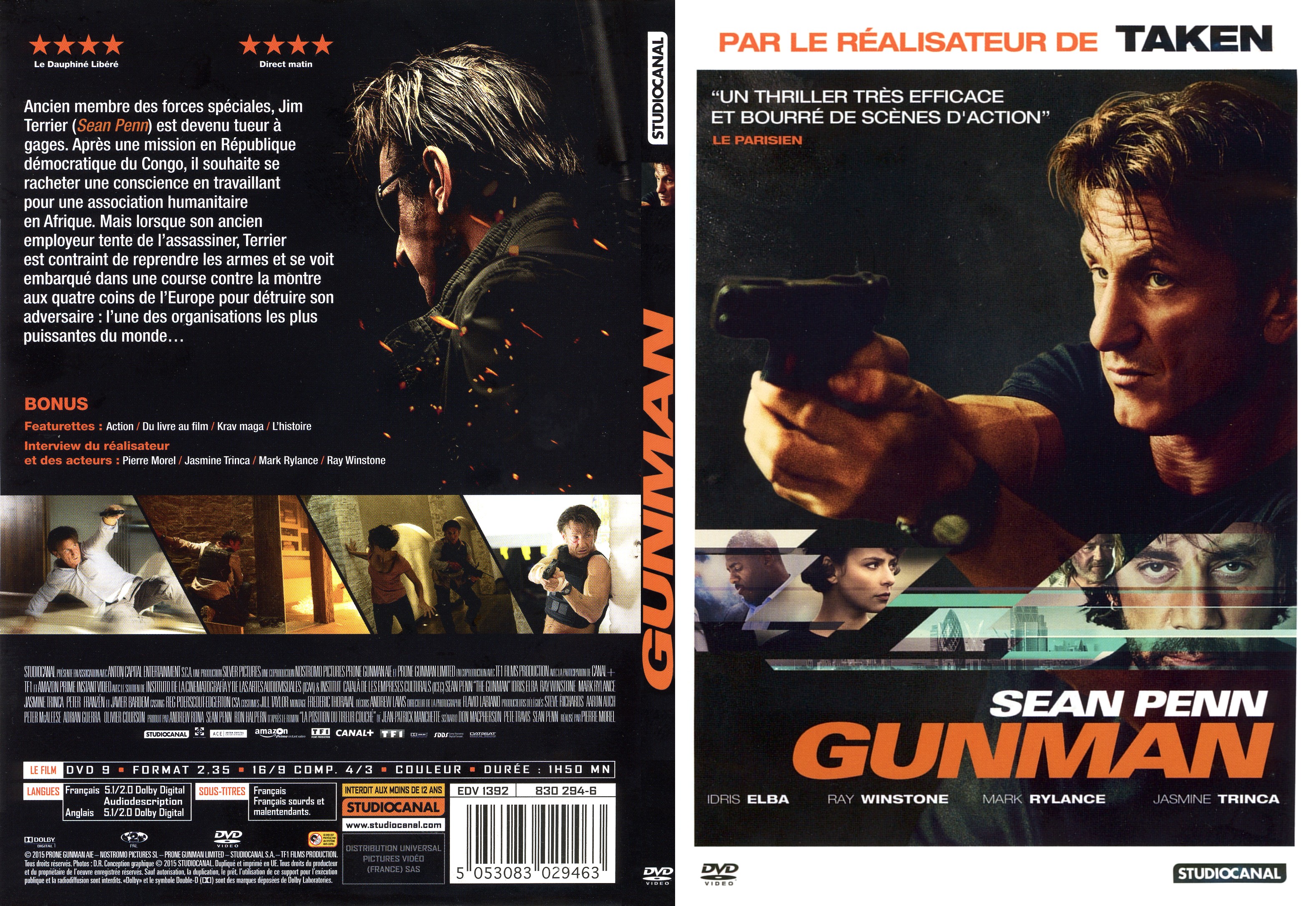 Jaquette DVD Gunman - SLIM