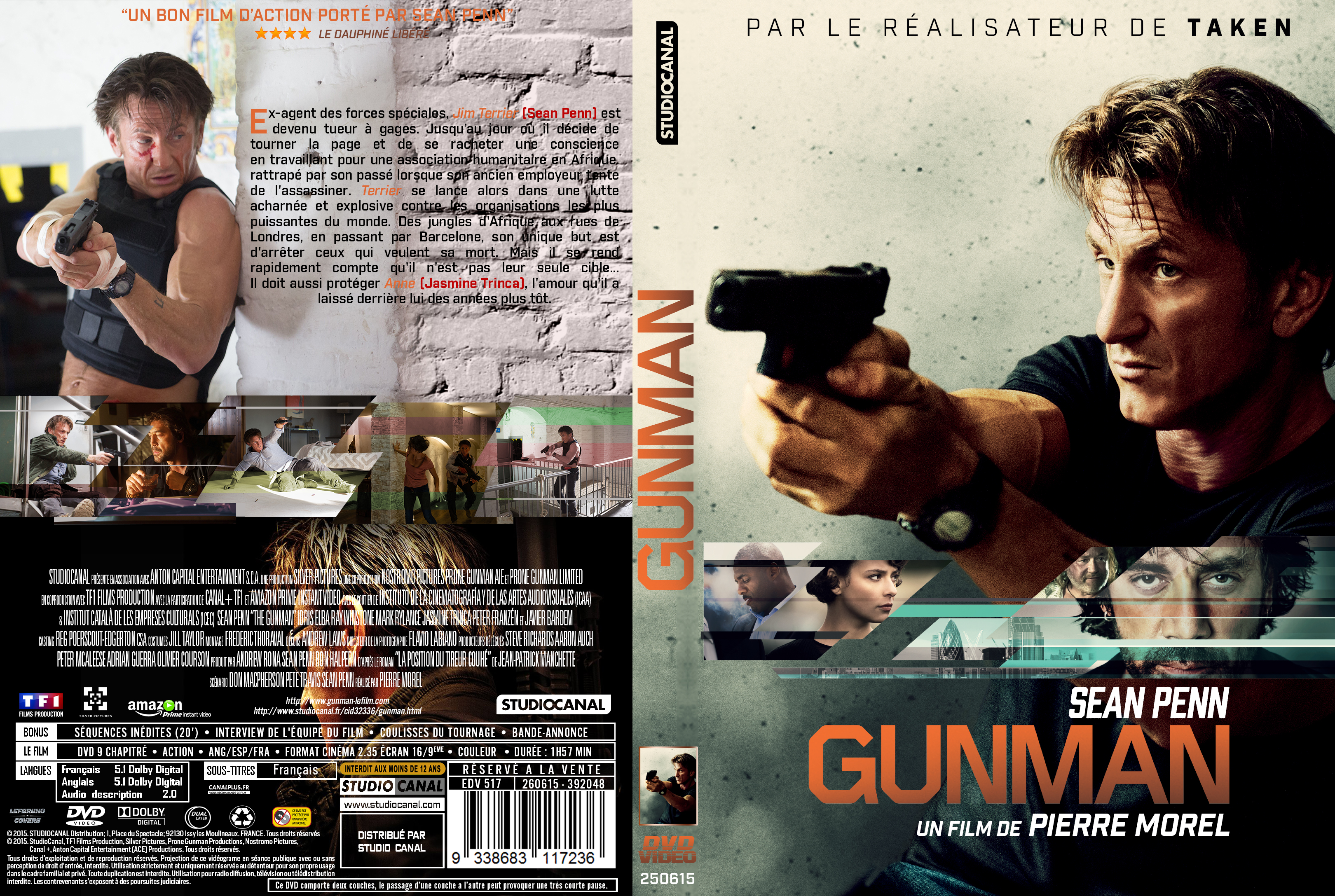 Jaquette DVD Gunman custom