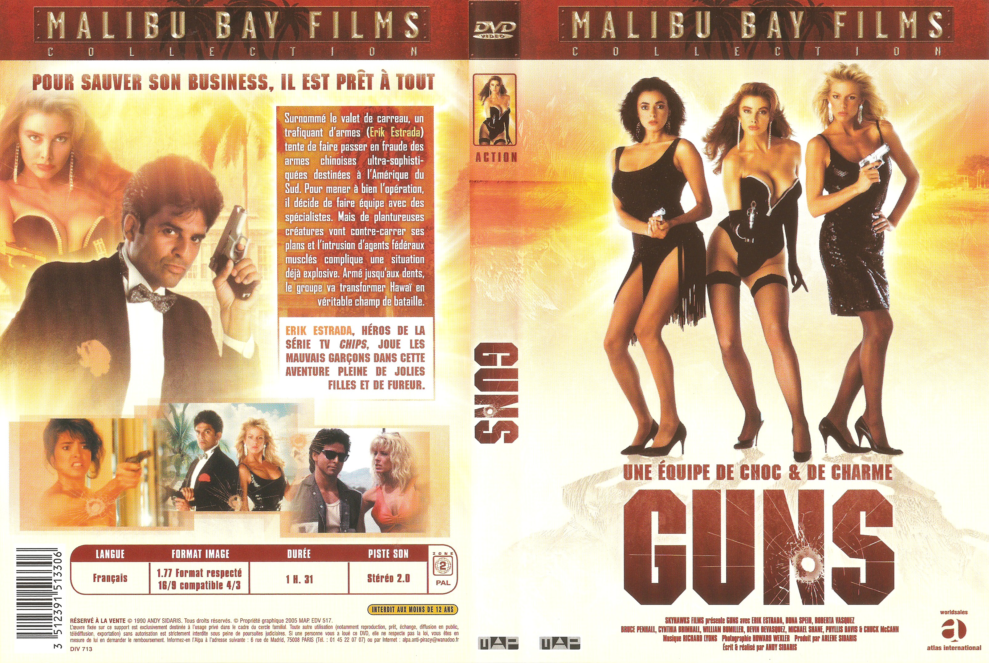 Jaquette DVD Guns (1990)