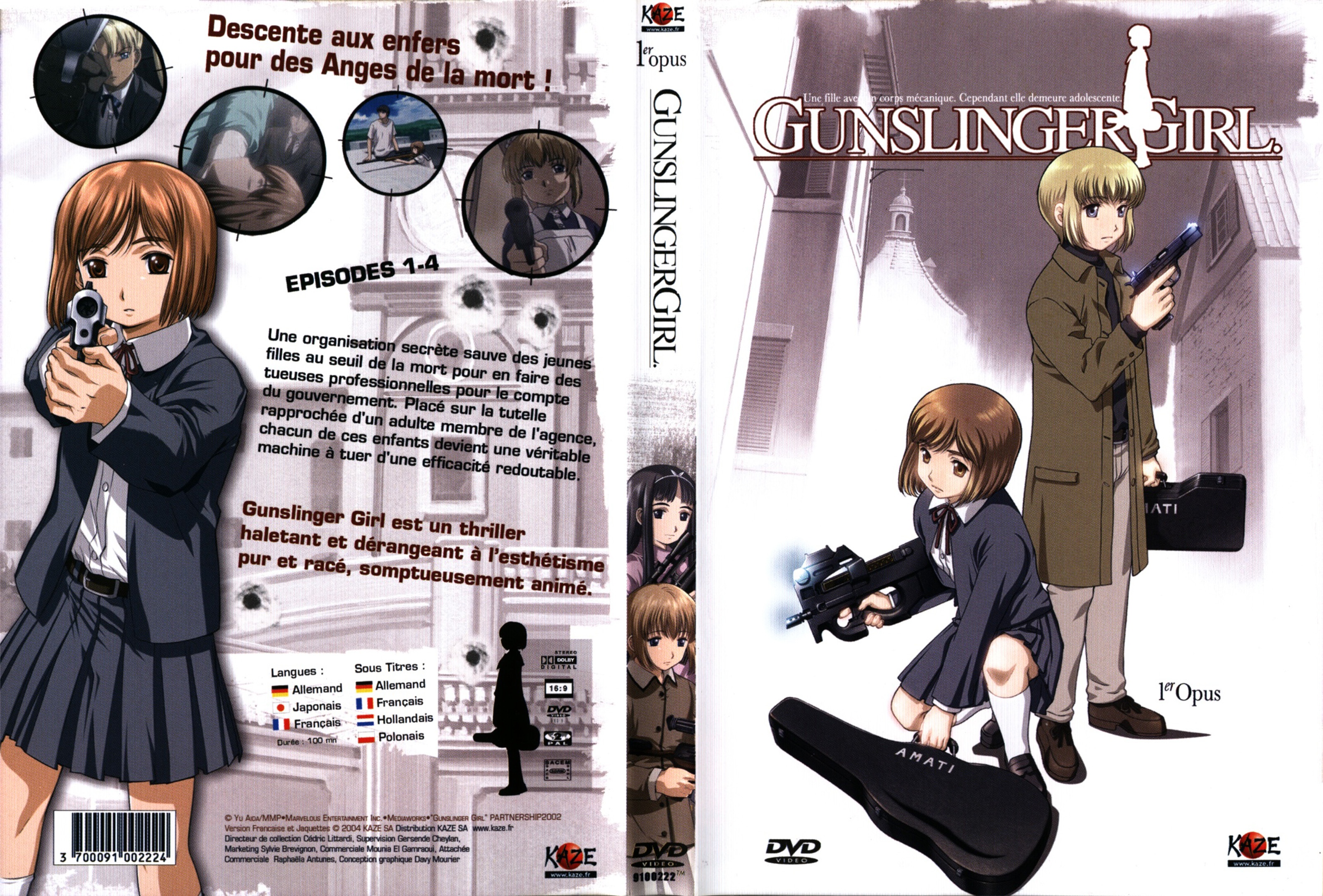 Jaquette DVD Gunslinger Girl vol 01