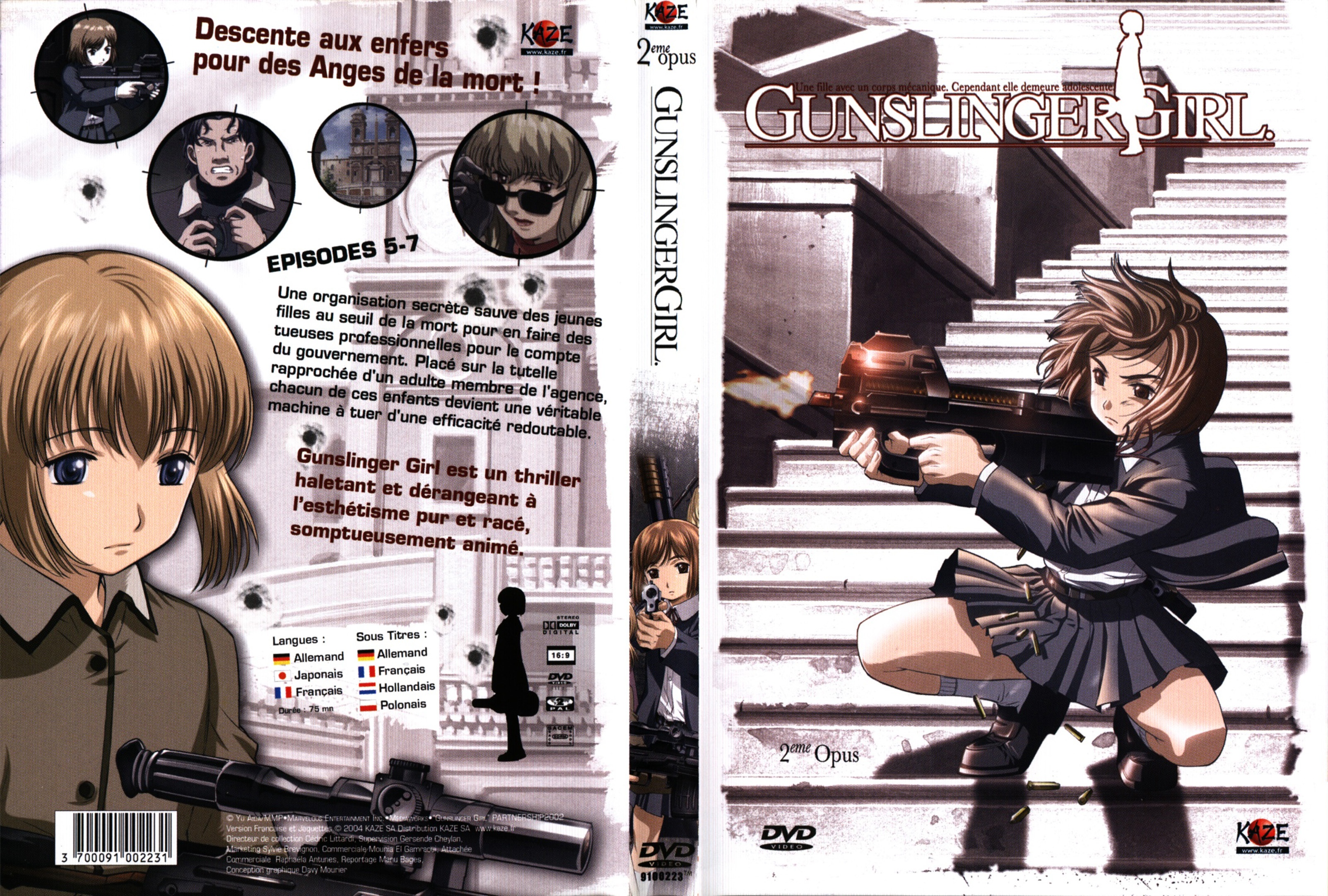 Jaquette DVD Gunslinger Girl vol 02