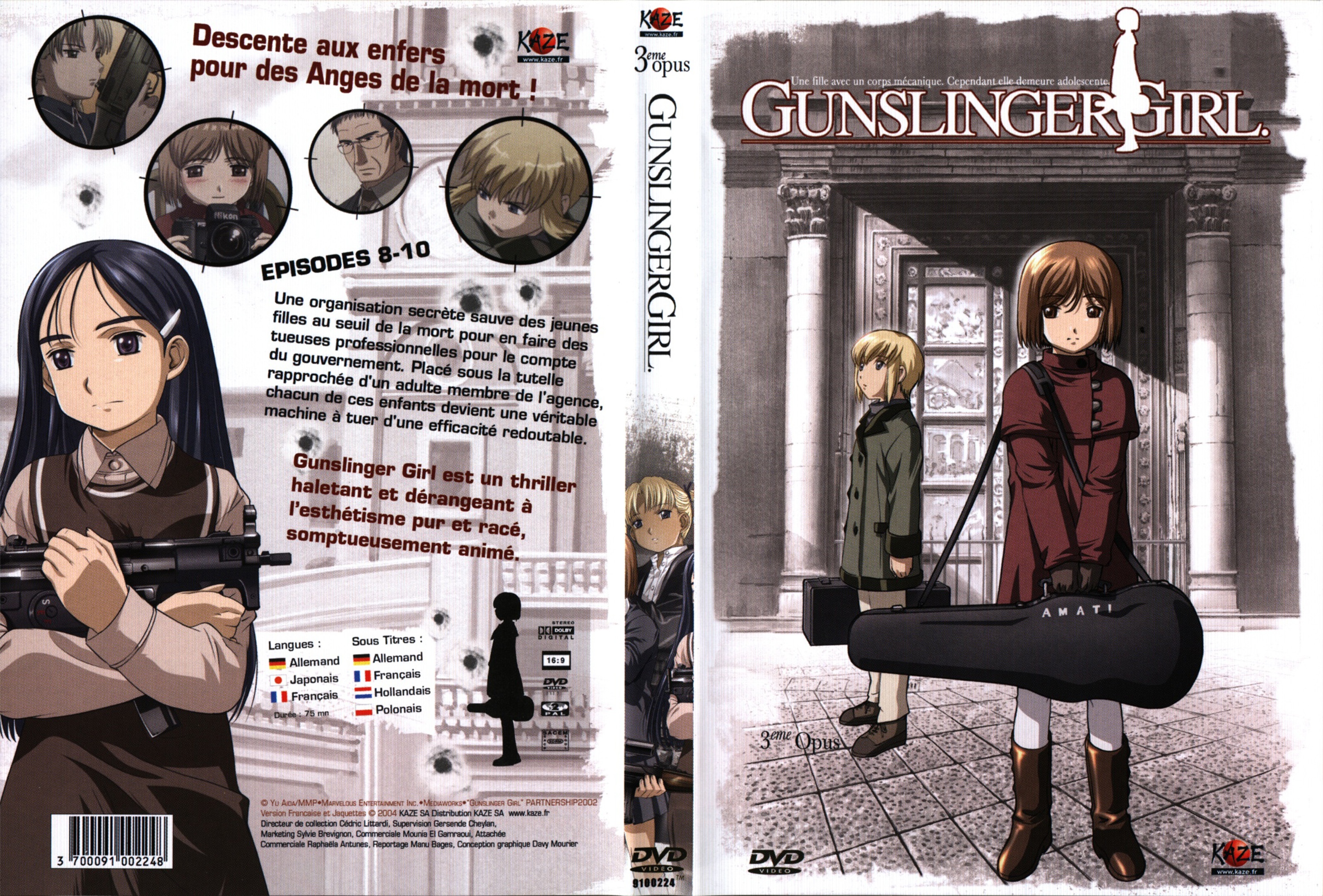 Jaquette DVD Gunslinger Girl vol 03