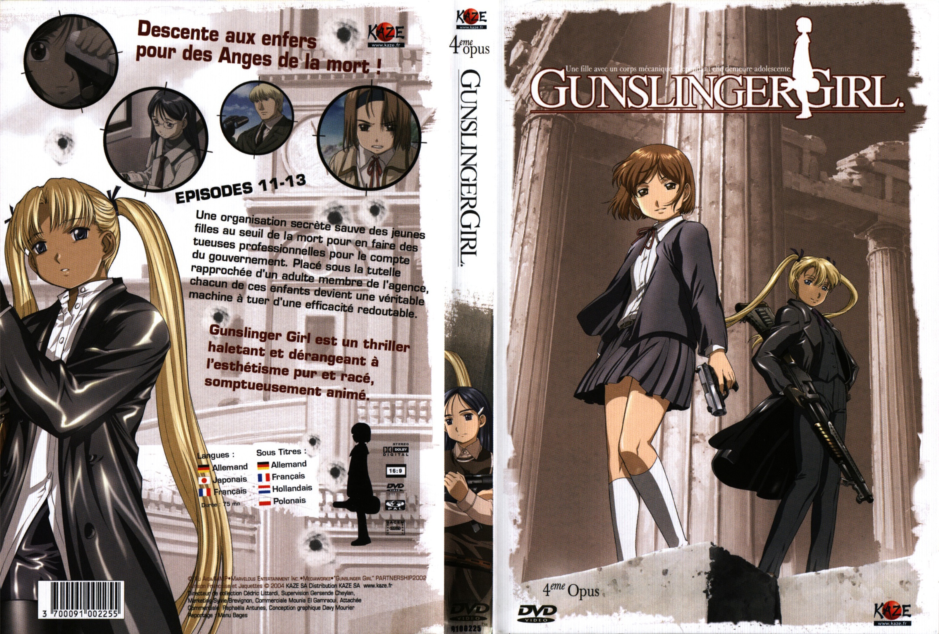 Jaquette DVD Gunslinger Girl vol 04
