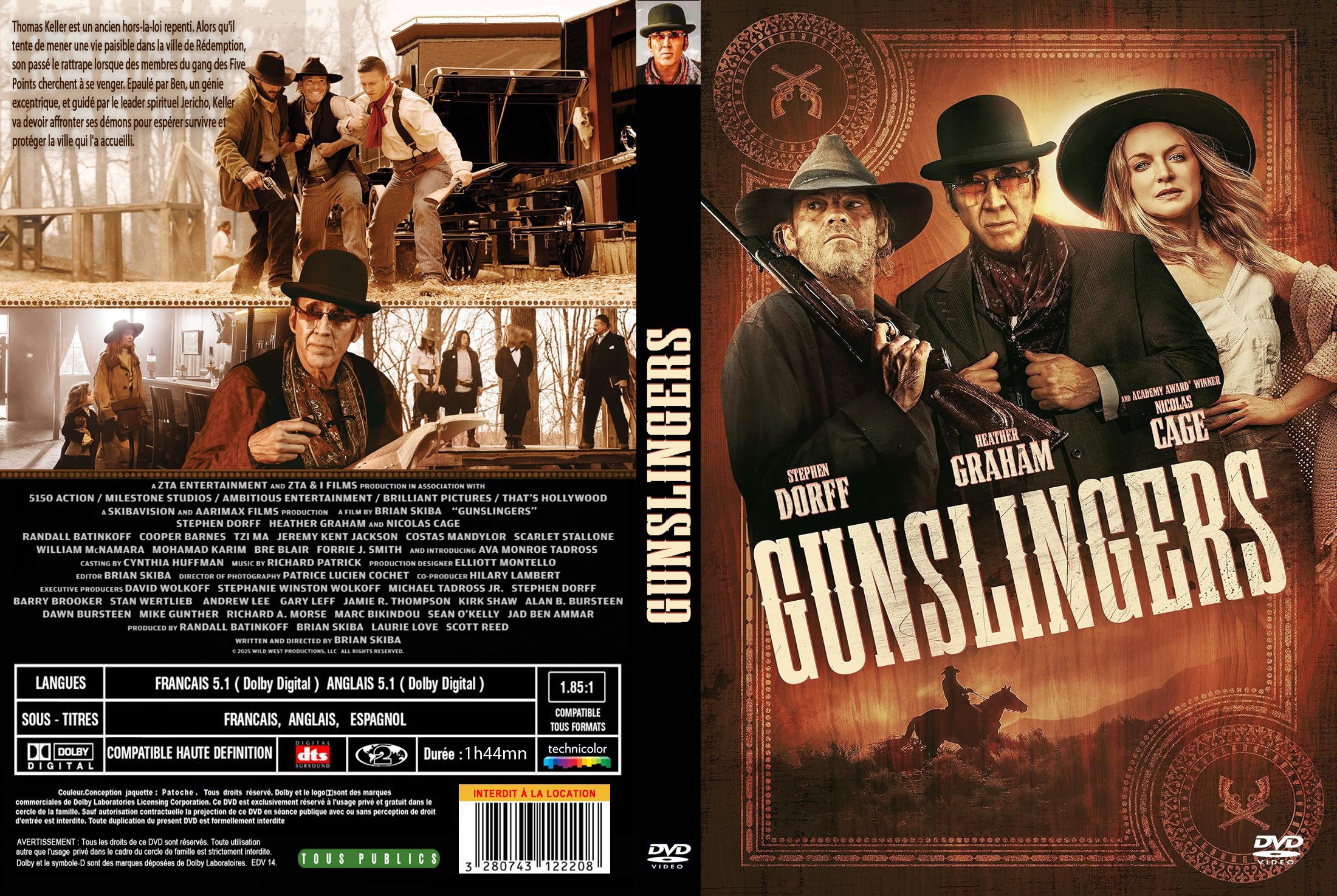 Jaquette DVD Gunslingers custom