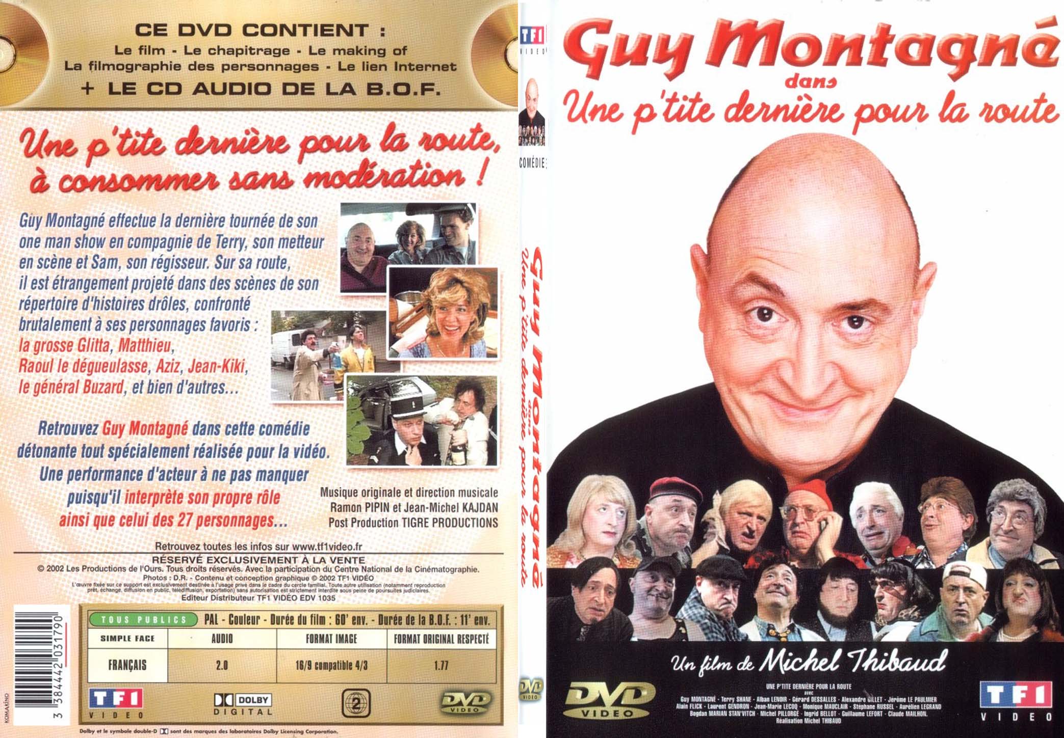Jaquette DVD Guy Montagn - Une petite denire pour la route - SLIM