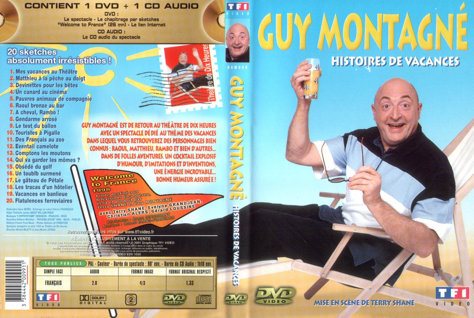 Jaquette DVD Guy Montagne histoires de vacances