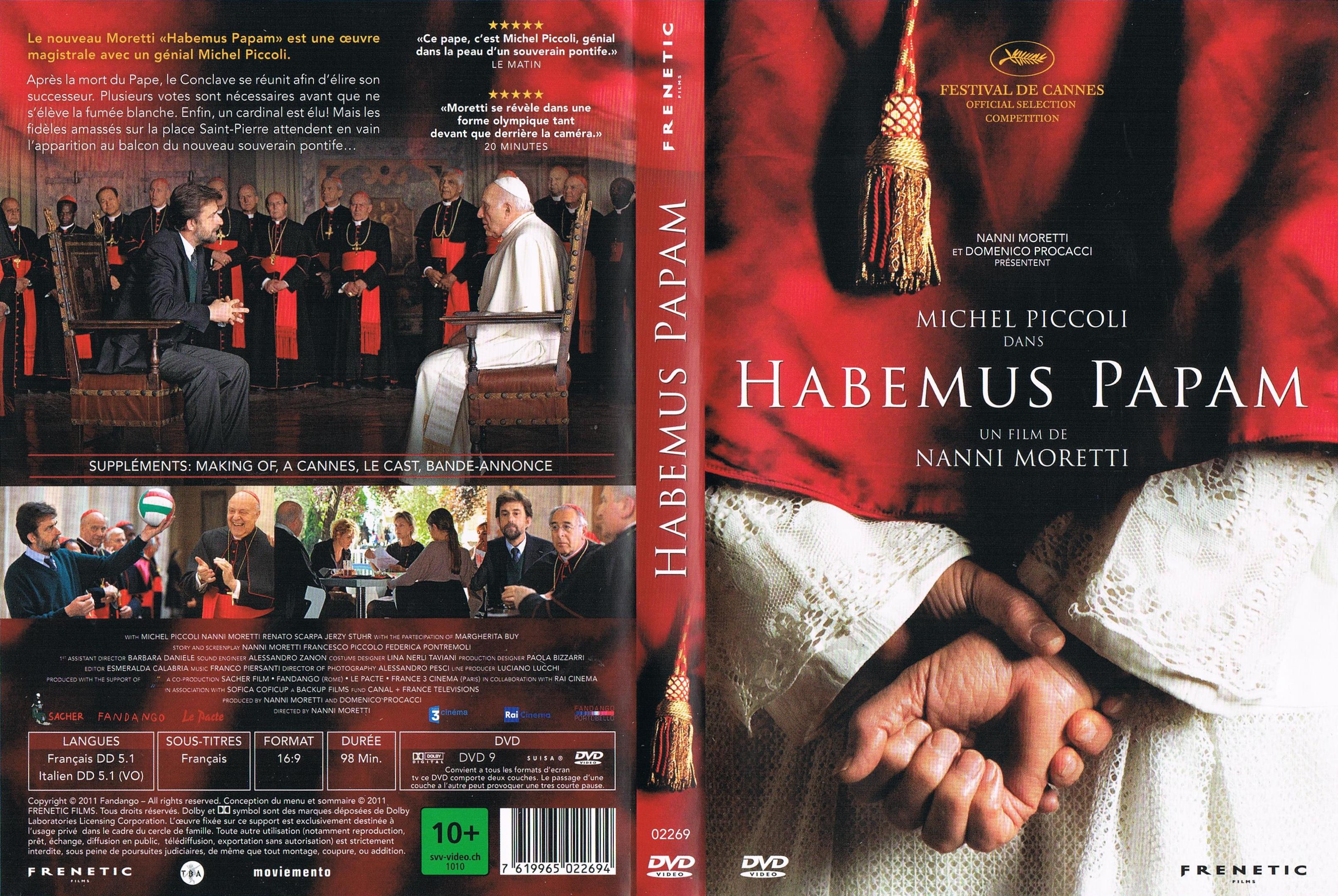 Jaquette DVD Habemus papam