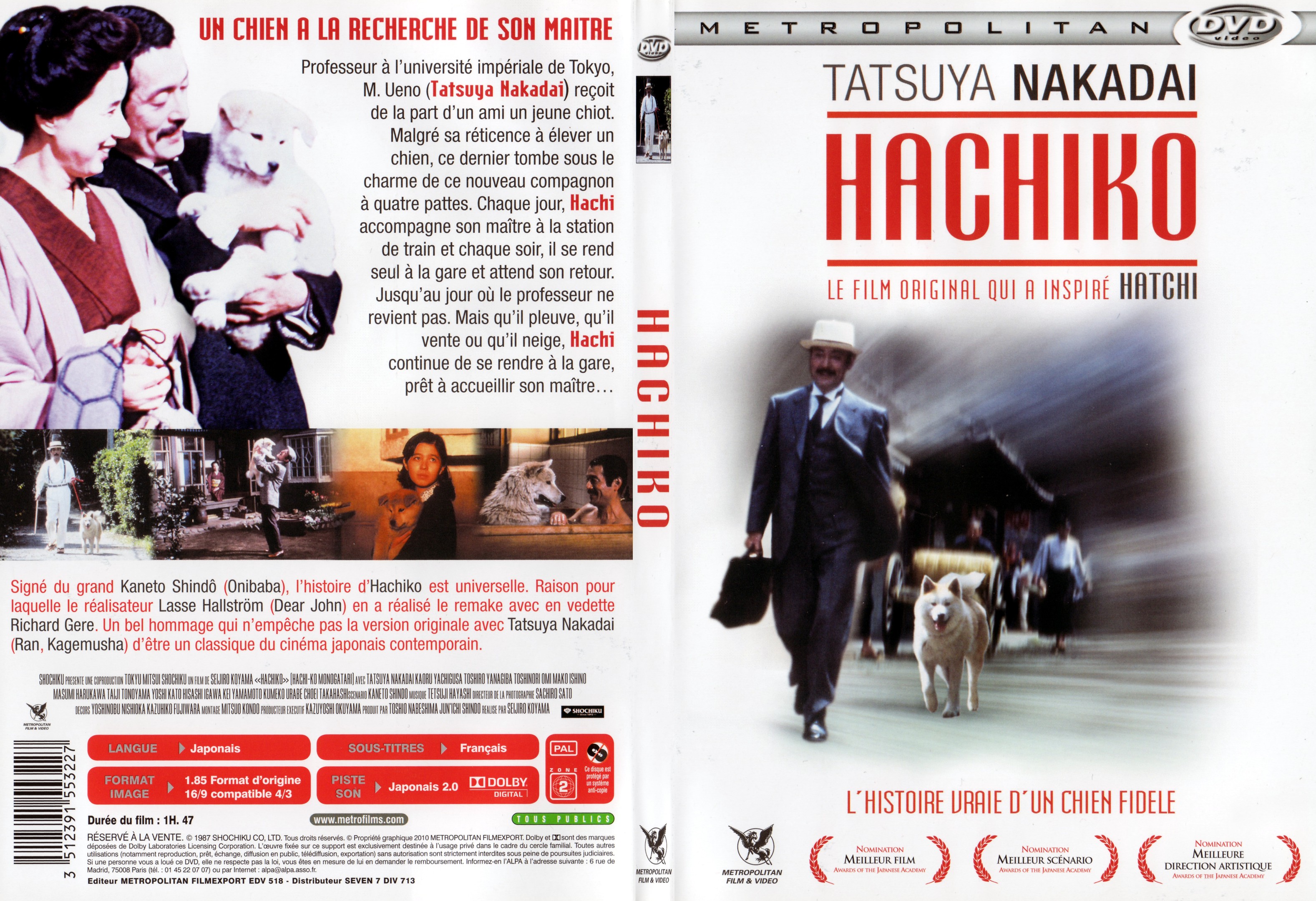 Jaquette DVD Hachiko - SLIM