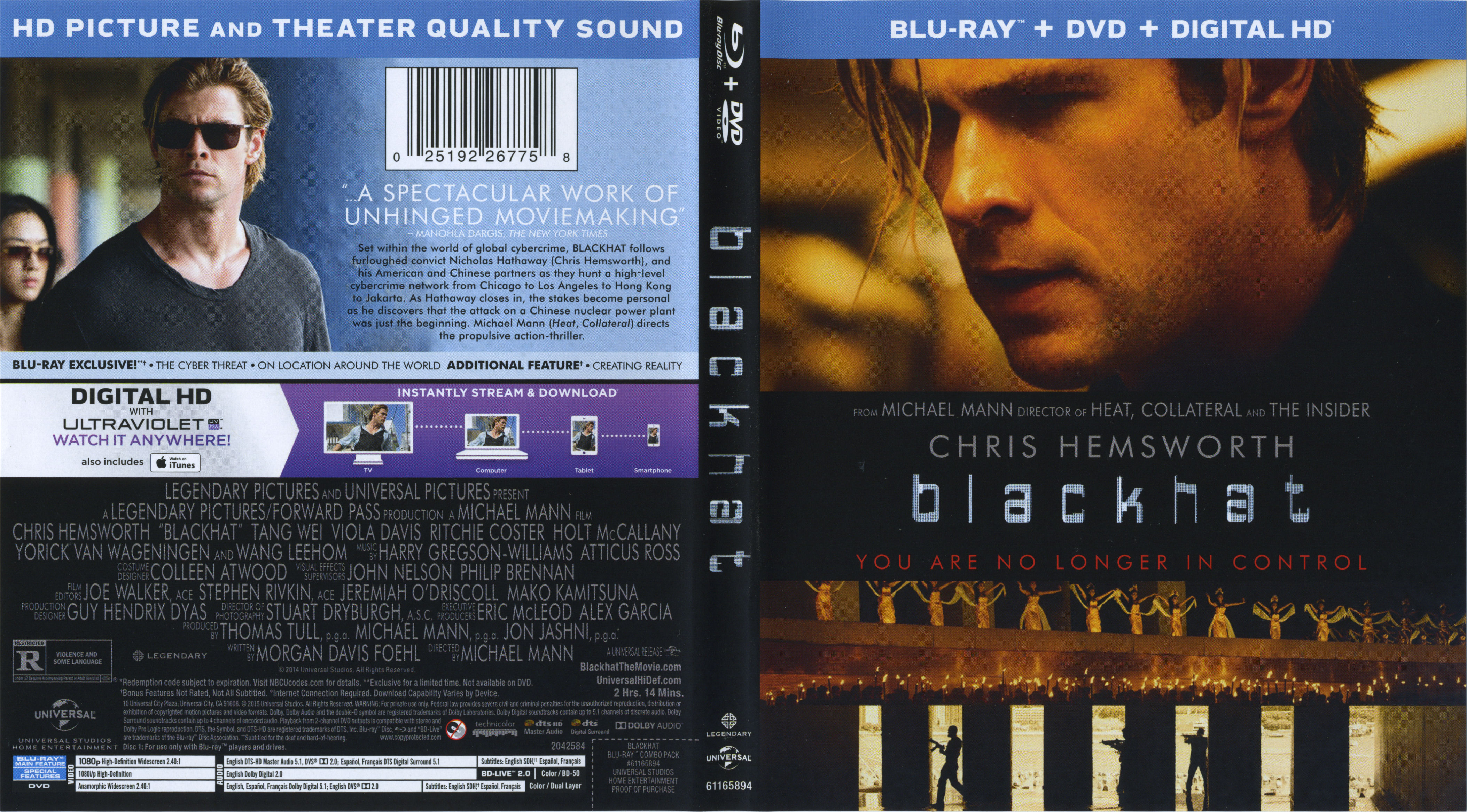 Jaquette DVD Hacker - Blackhat Zone 1 (BLU-RAY)