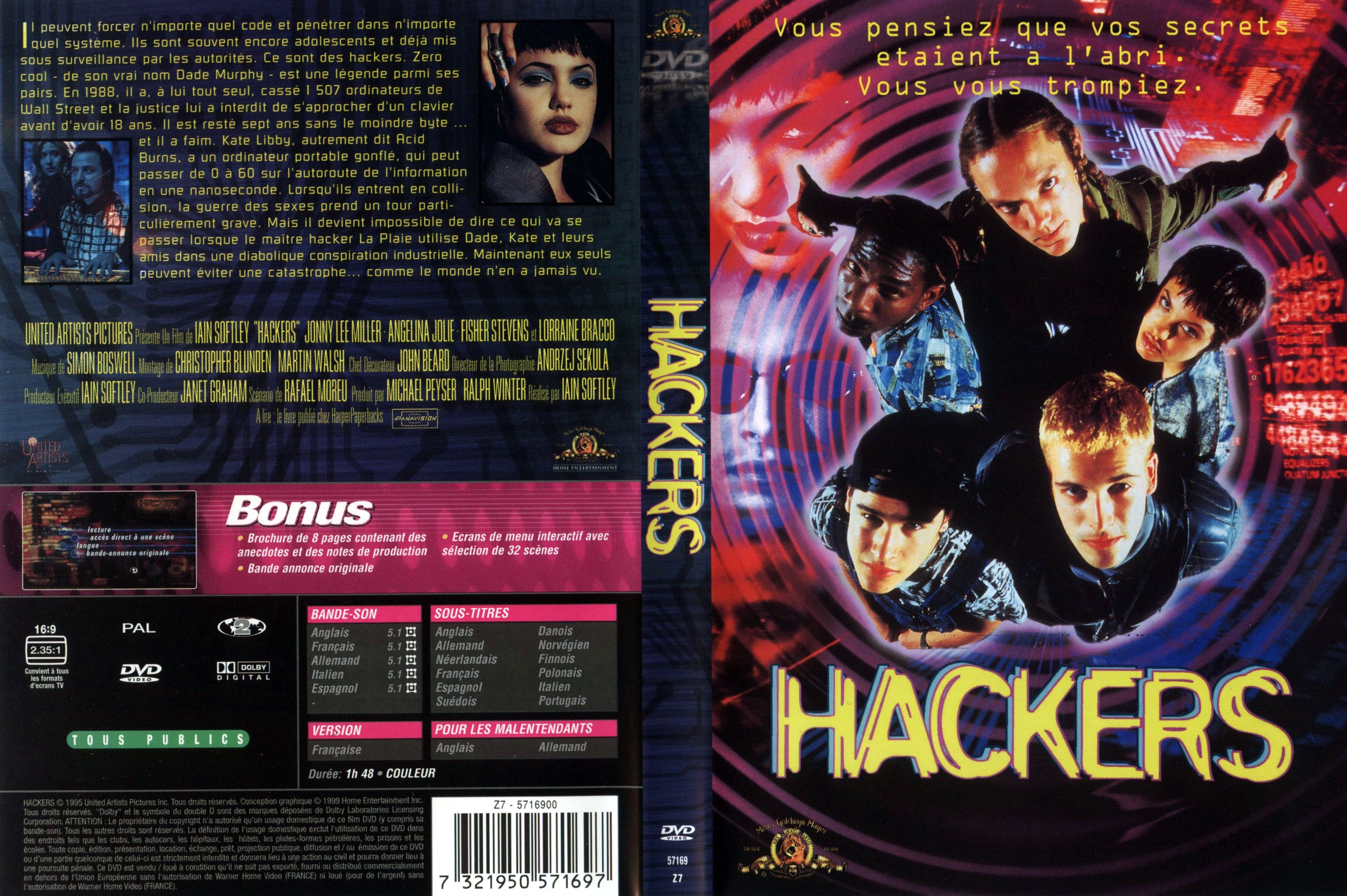 Jaquette DVD Hackers
