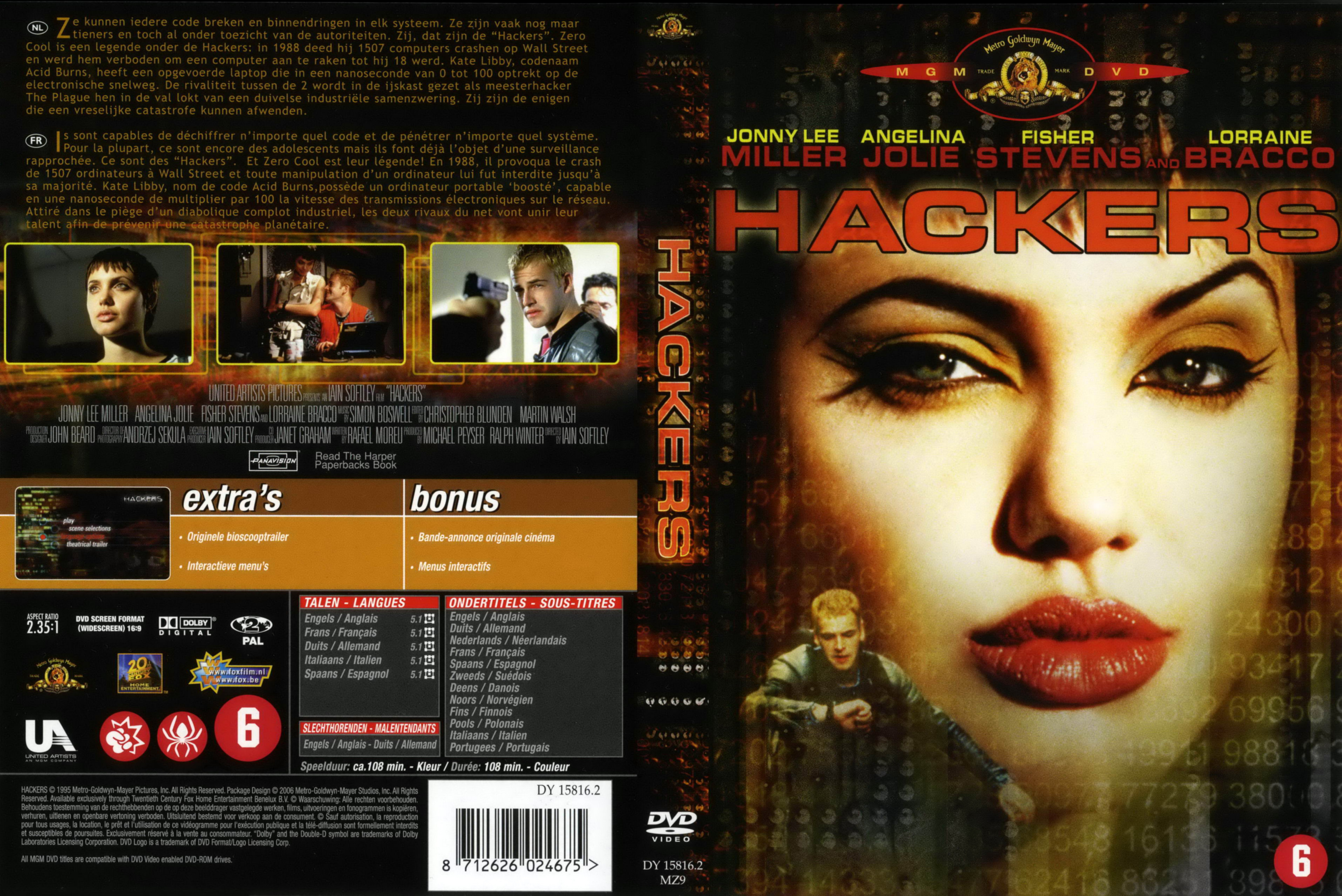 Jaquette DVD Hackers v2