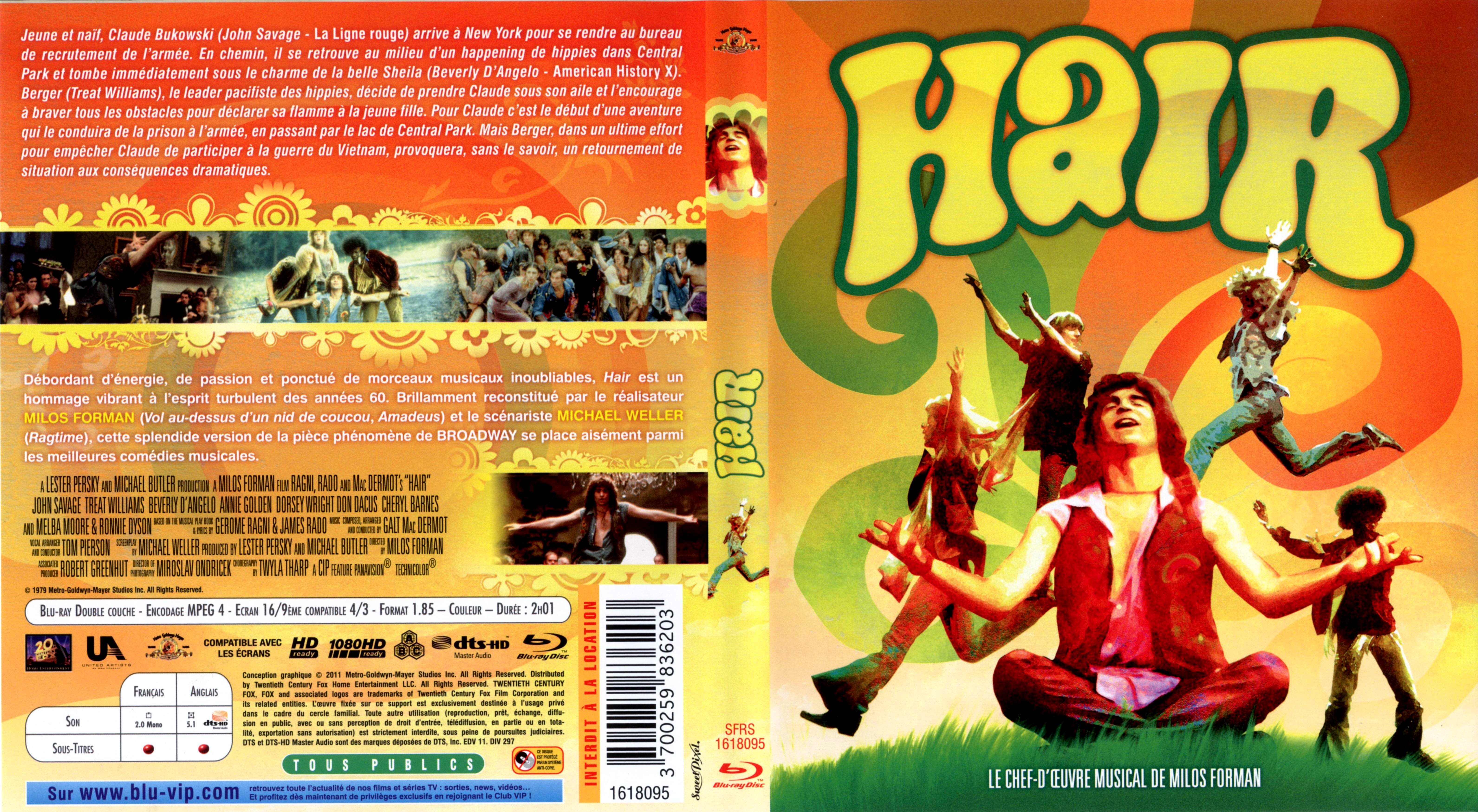 Jaquette DVD Hair (BLU-RAY)