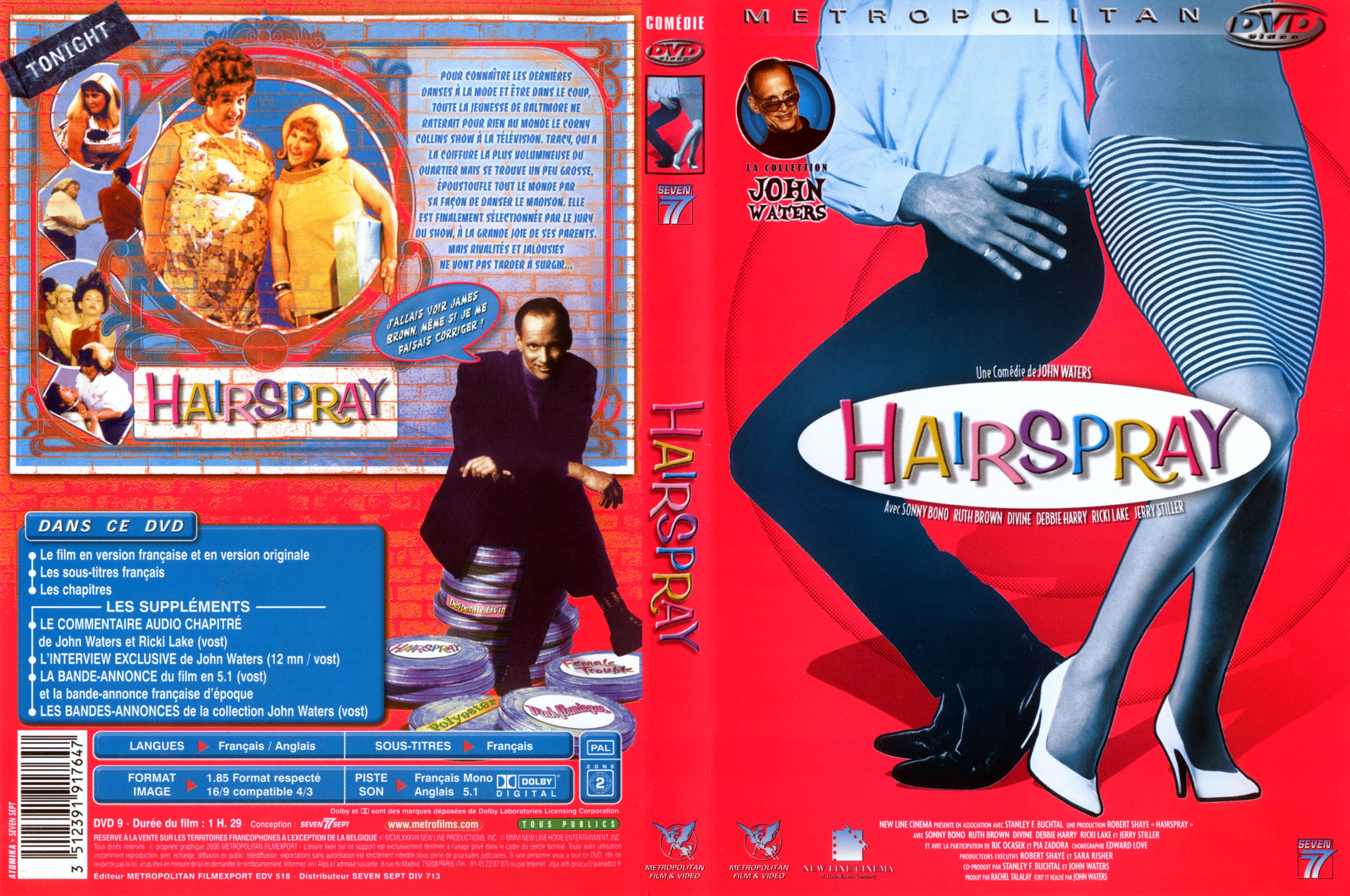 Jaquette DVD Hairspray (1988)