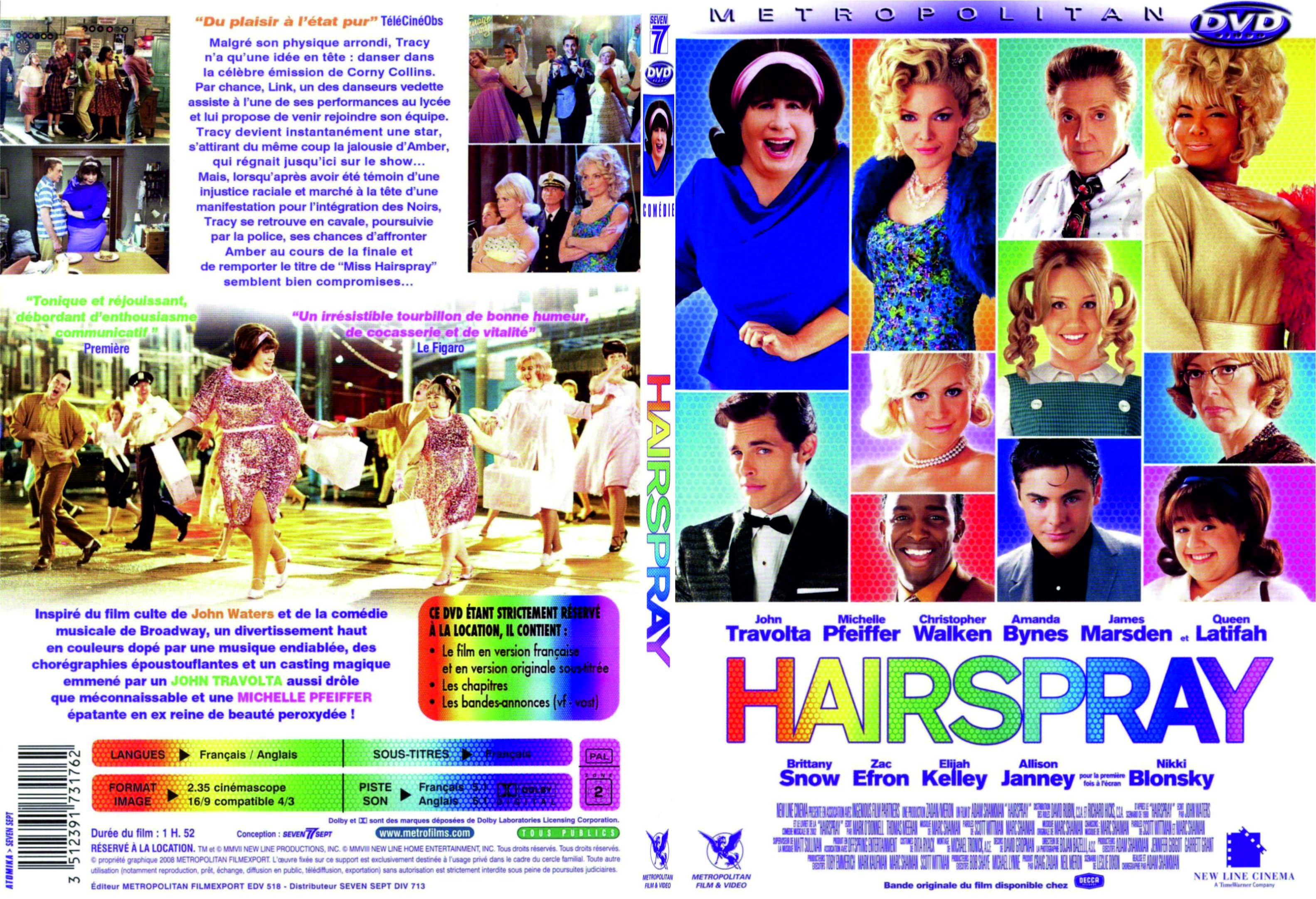 Jaquette DVD Hairspray - SLIM