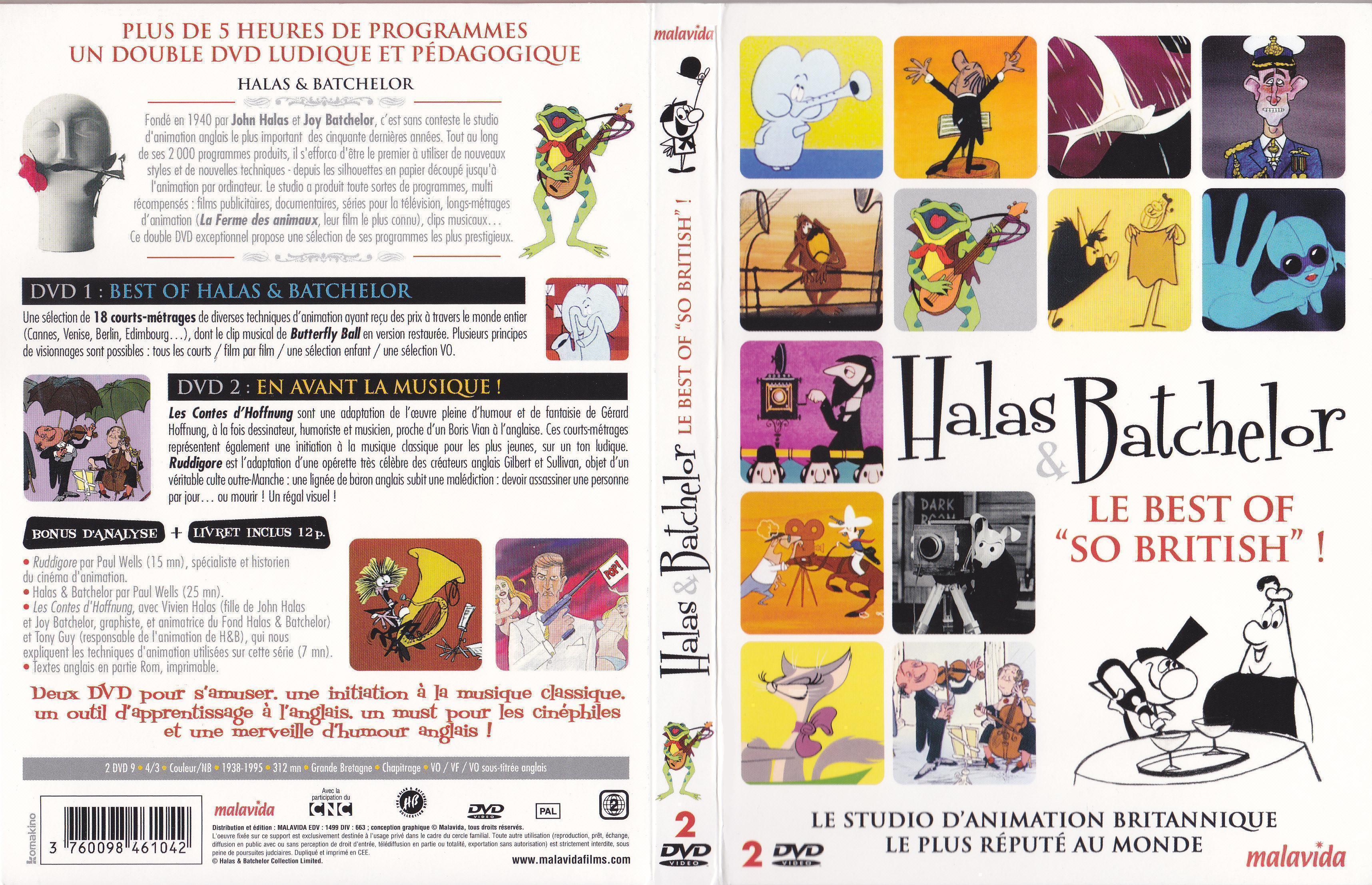 Jaquette DVD Halas & Batchelor - Le Best Of -So British