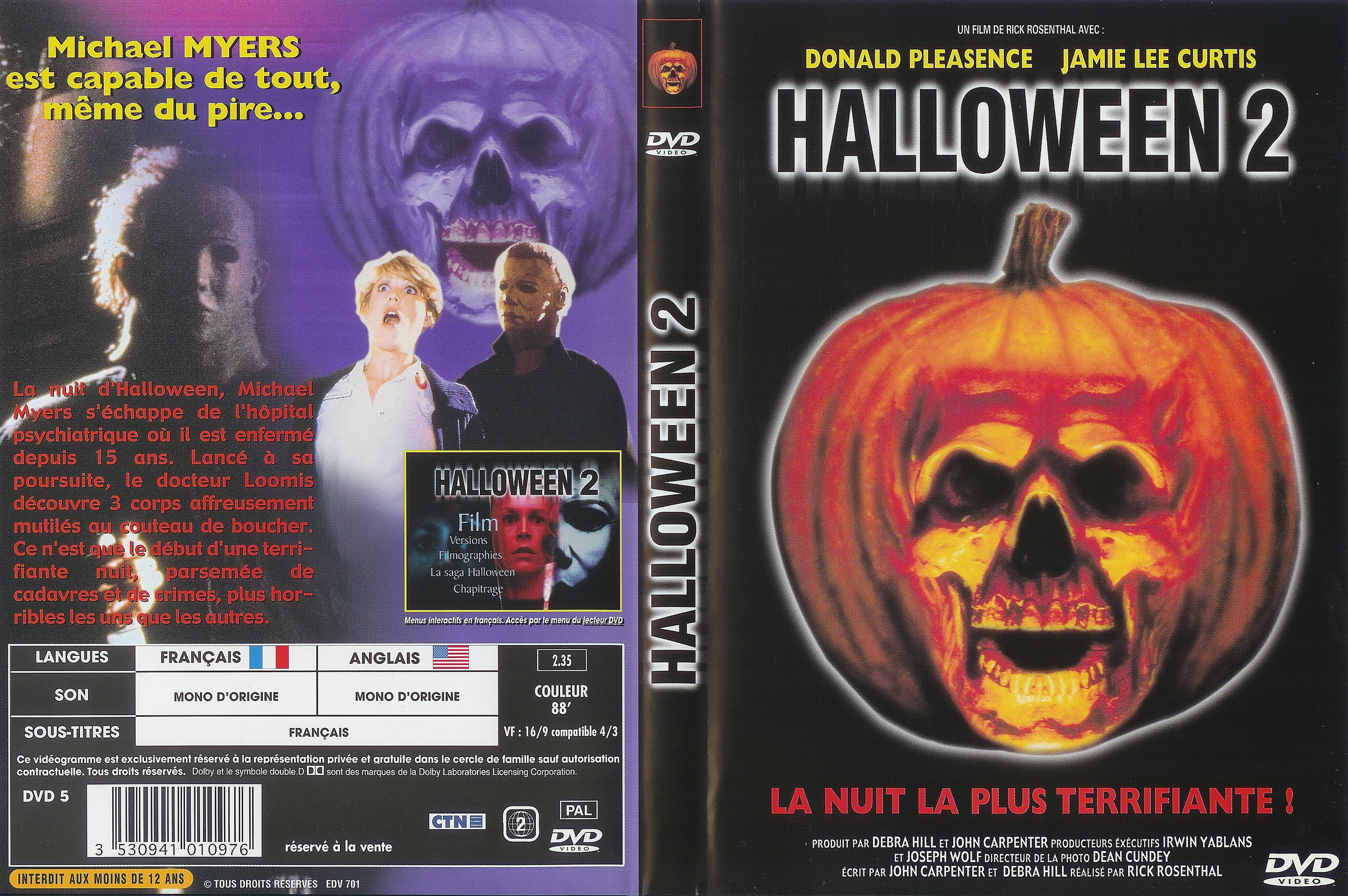 Jaquette DVD Halloween 2 v2