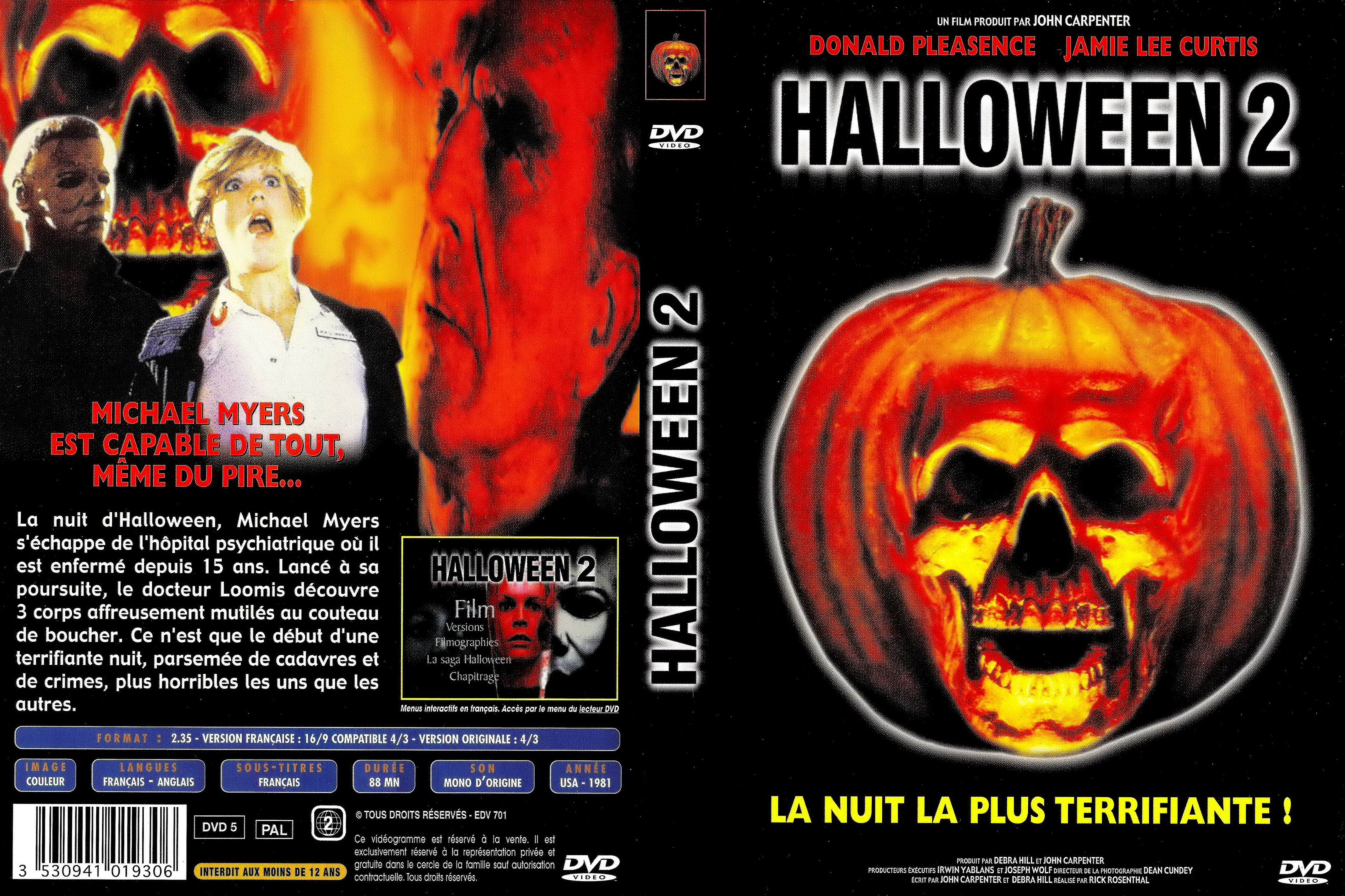 Jaquette DVD Halloween 2 v3