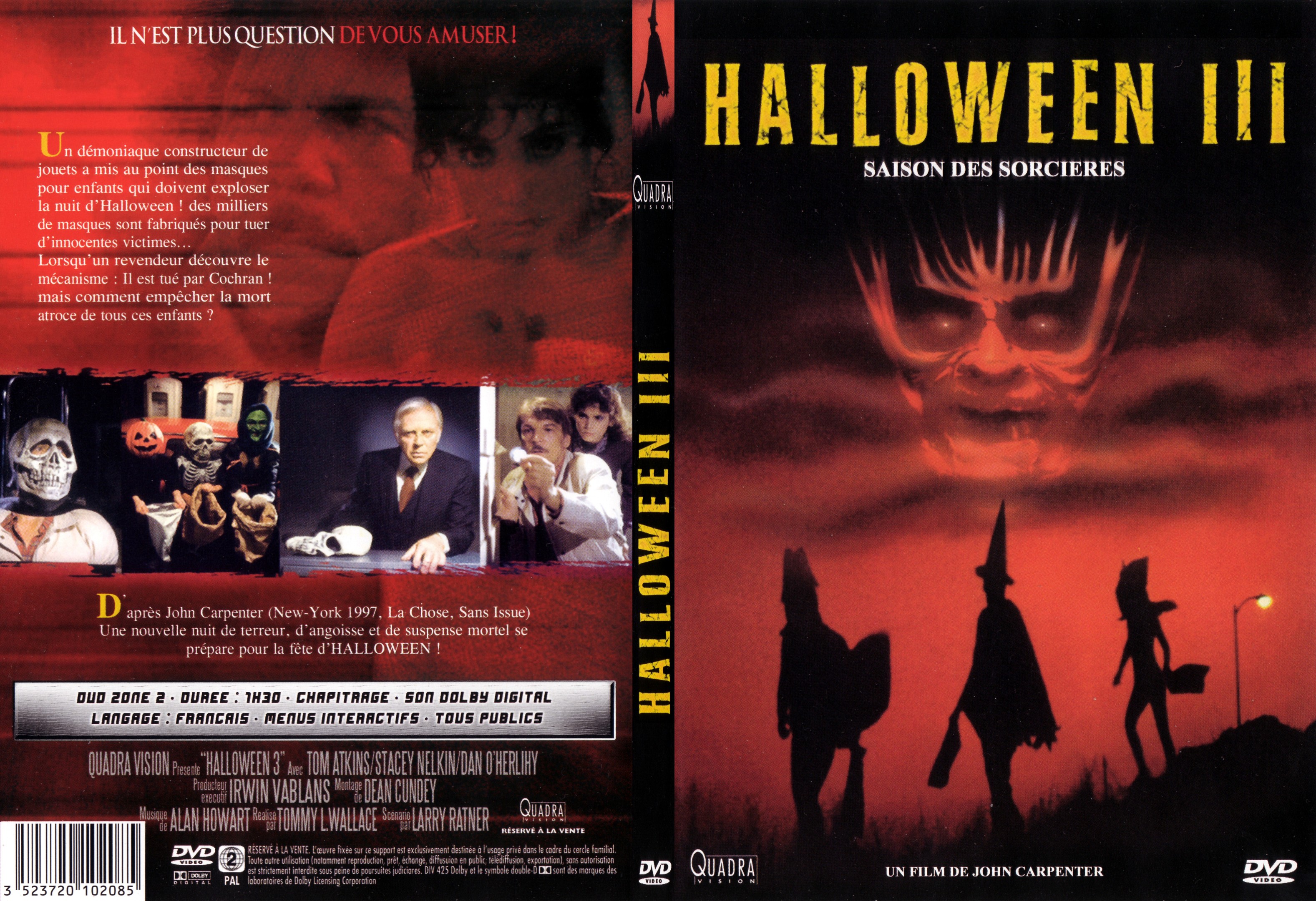 Jaquette DVD Halloween 3 - SLIM v2