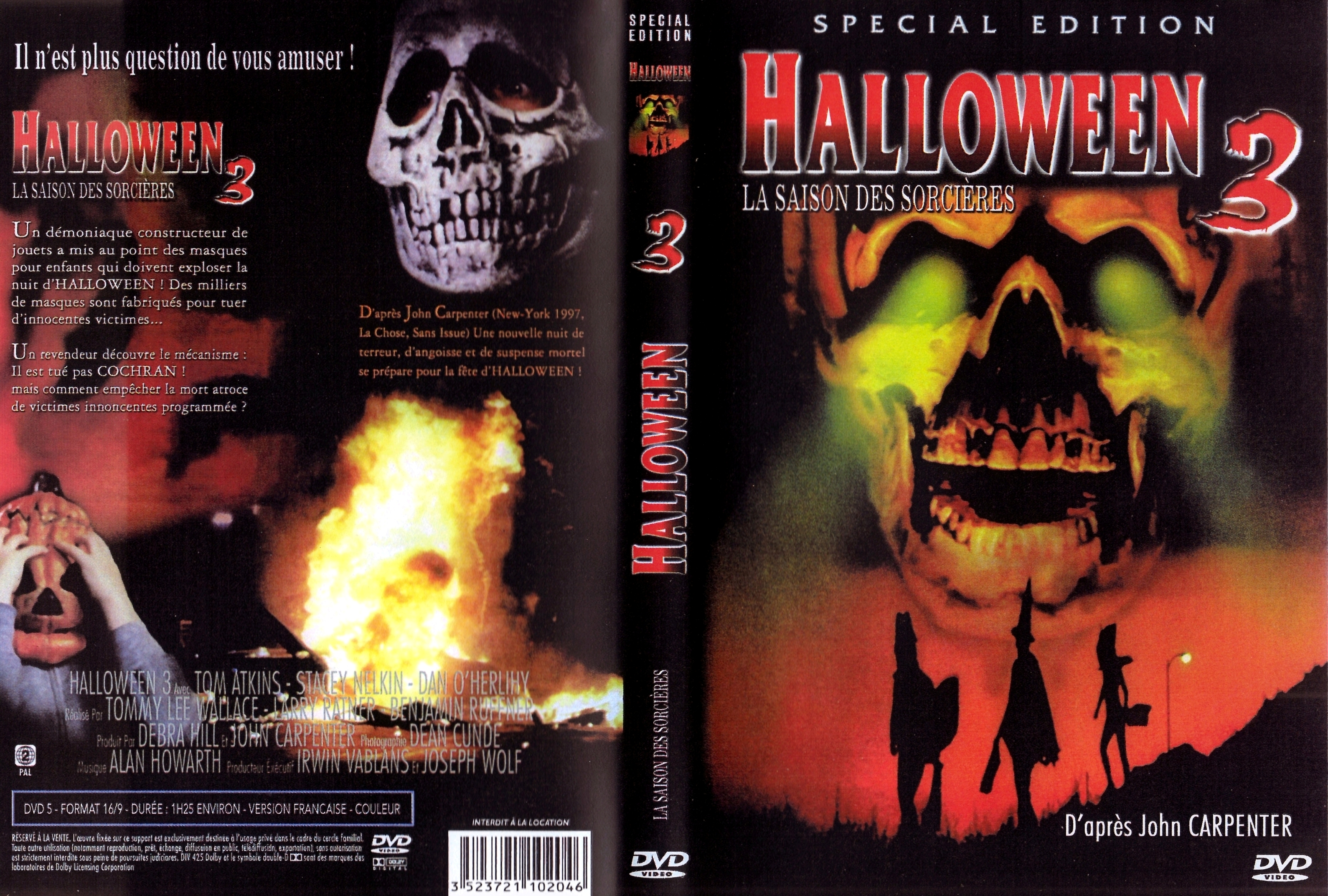 Jaquette DVD Halloween 3 v3