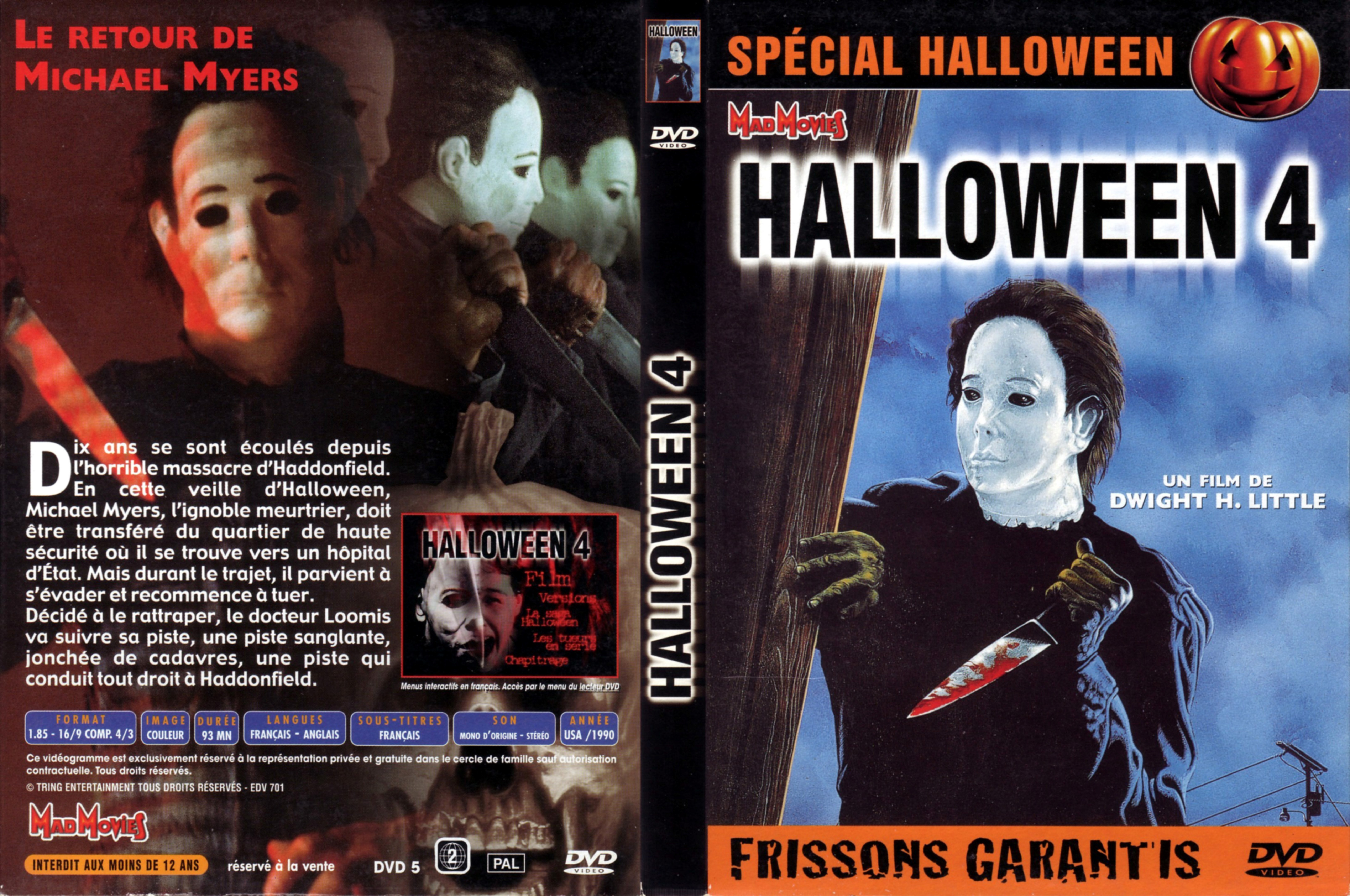 Jaquette DVD Halloween 4
