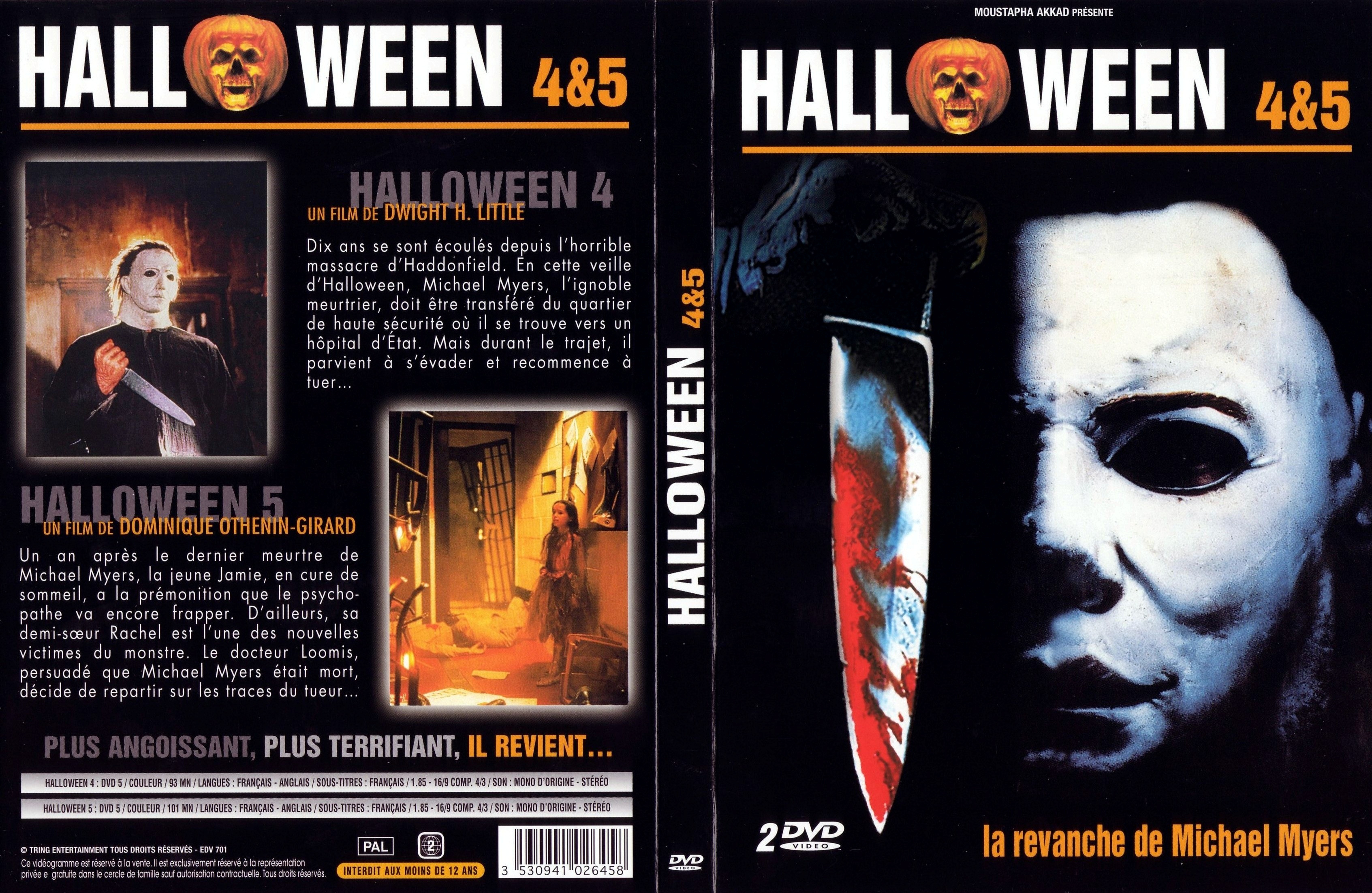 Jaquette DVD Halloween 4 et 5