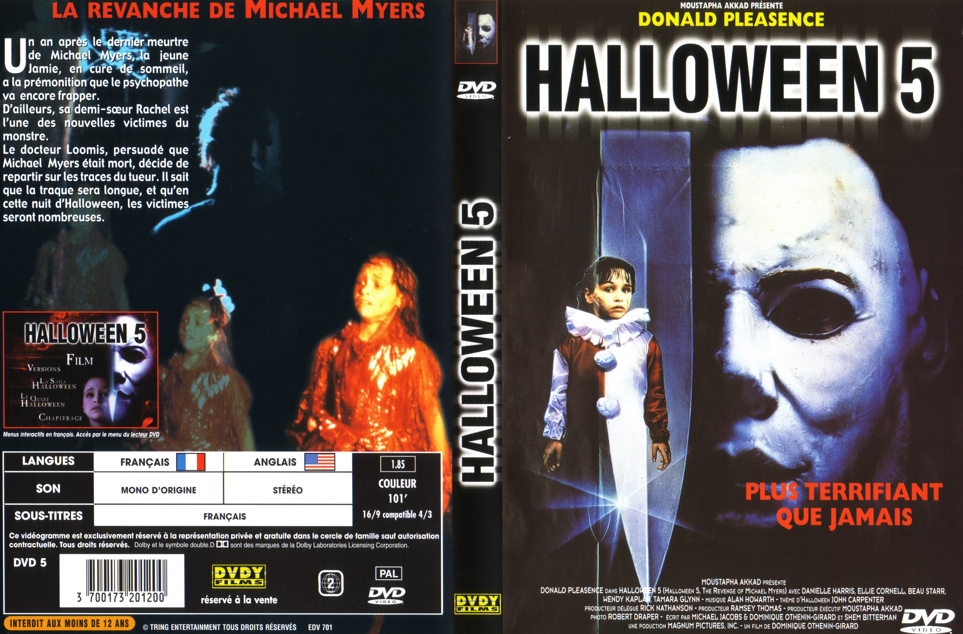 Jaquette DVD Halloween 5