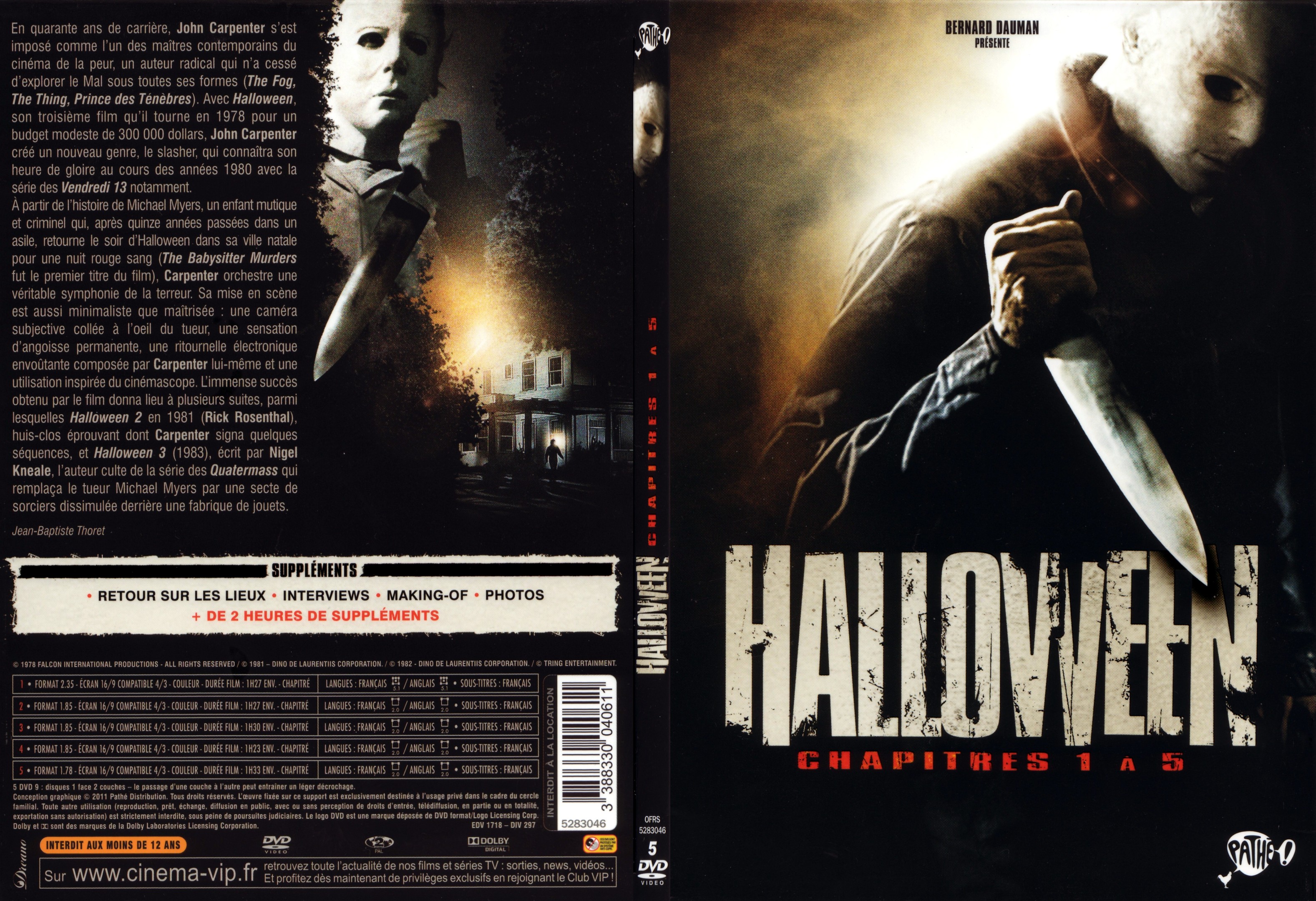 Jaquette DVD Halloween chapitre 1  5 - SLIM