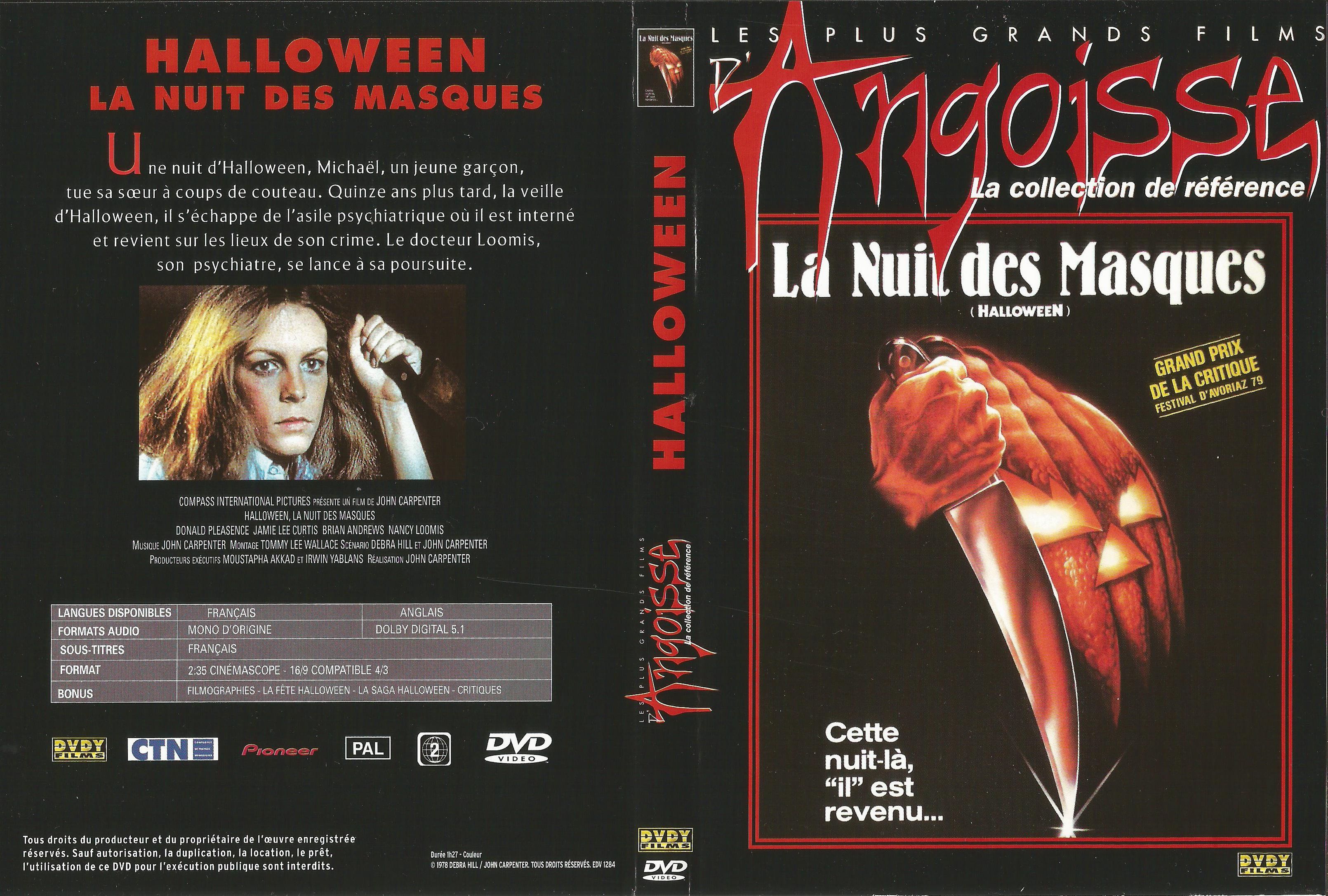 Jaquette DVD Halloween la nuit des masques