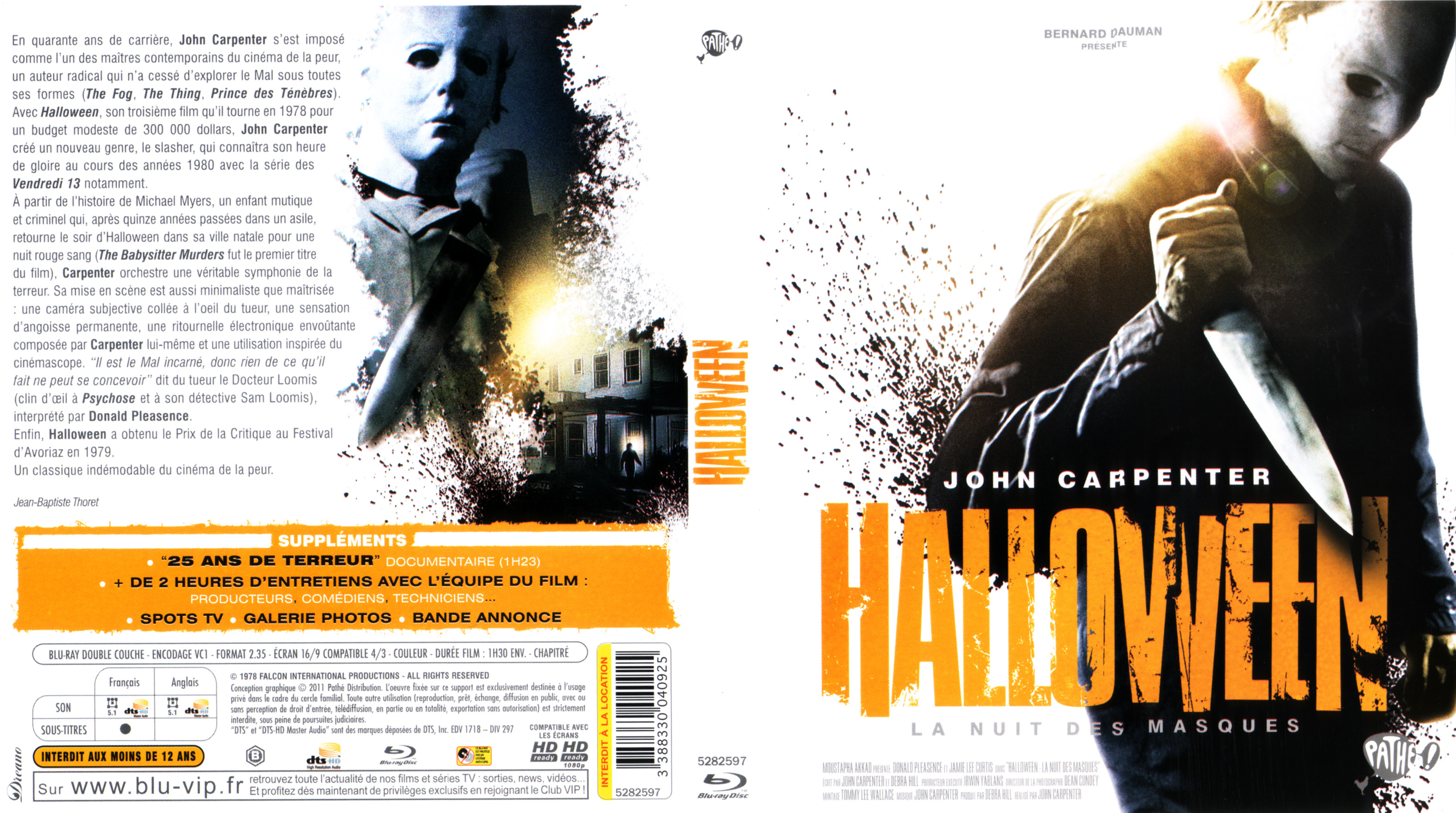 Jaquette DVD Halloween la nuit des masques (BLU-RAY)
