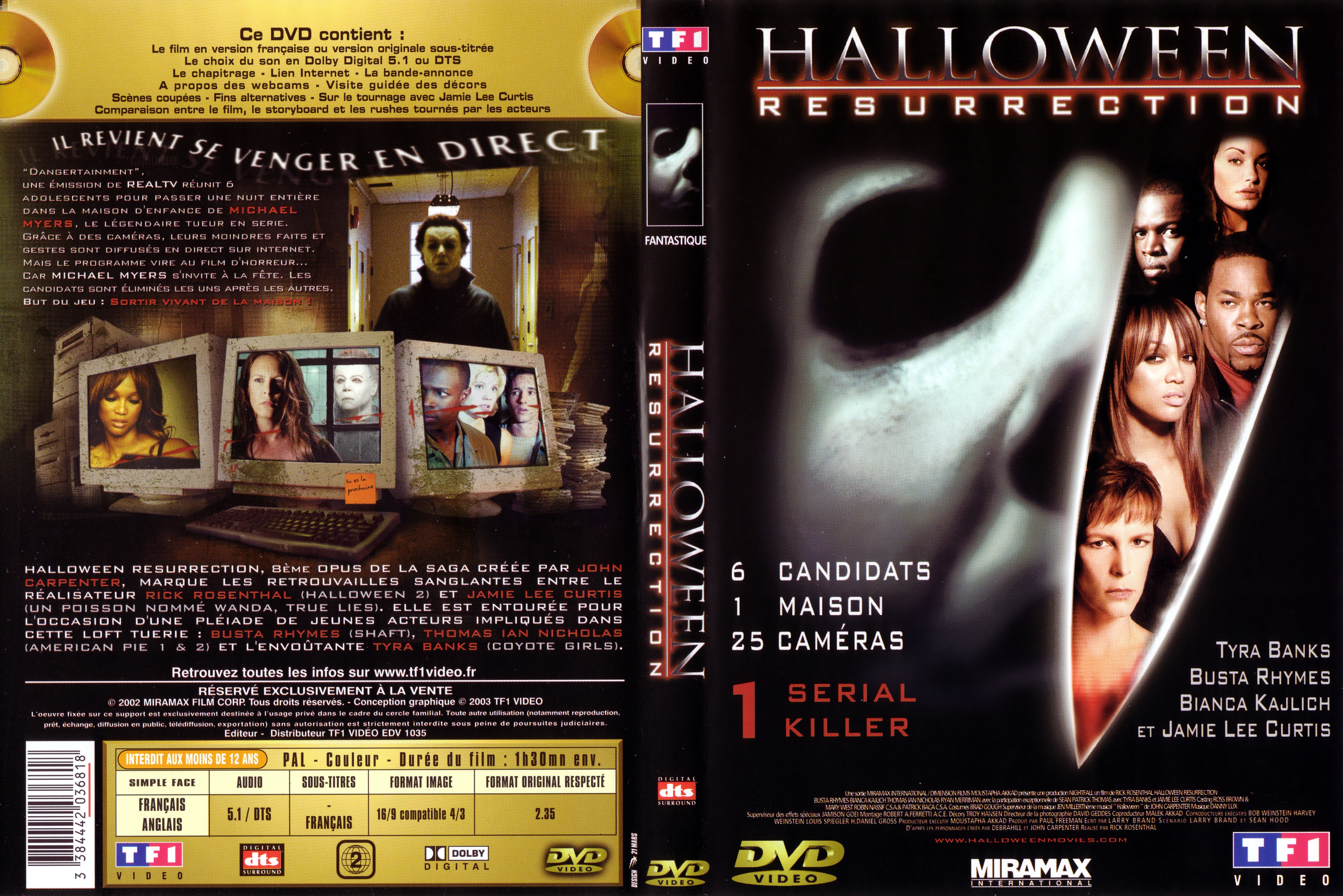 Jaquette DVD Halloween resurrection