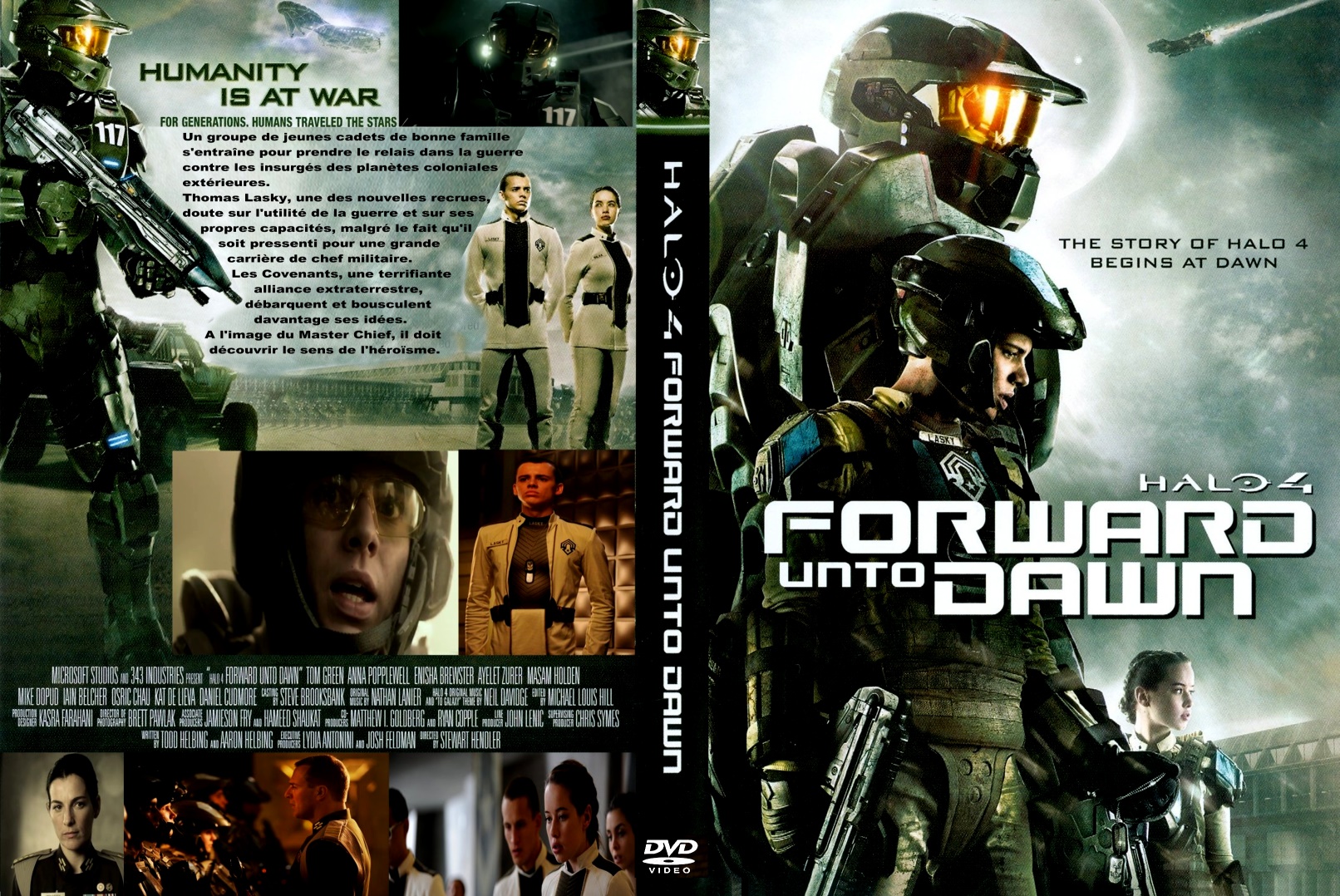 Jaquette DVD Halo 4 Forward Unto Dawn custom