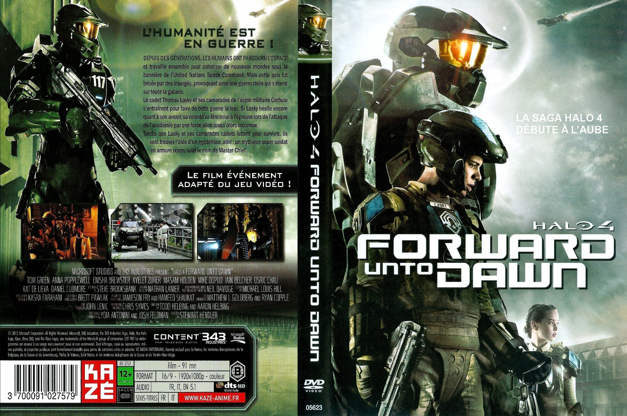Jaquette DVD Halo 4 forward unto dawn