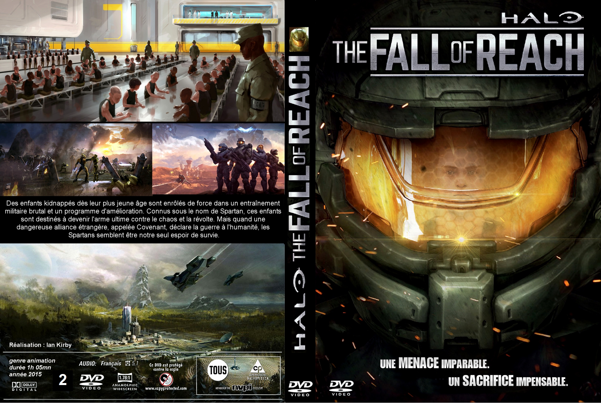 Jaquette DVD Halo - The Fall Of Reach custom