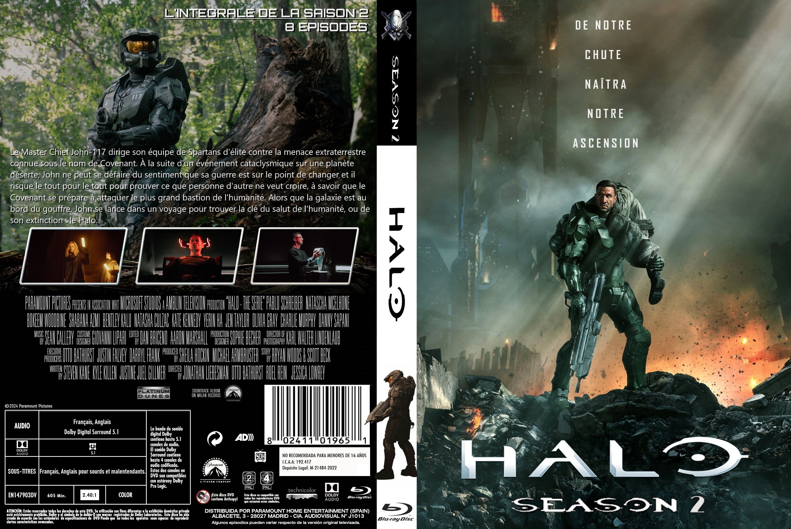 Jaquette DVD Halo saison 2 custom