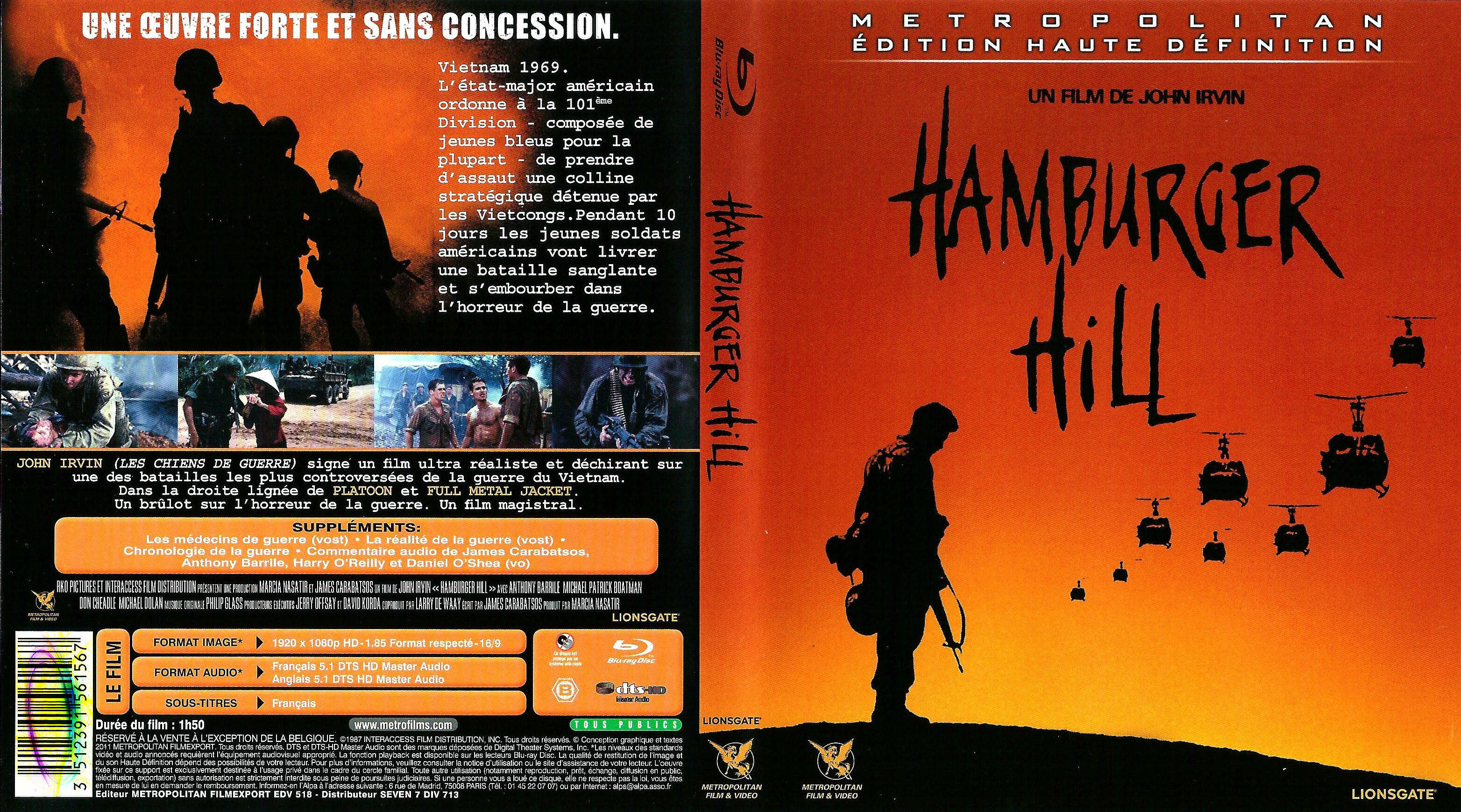 Jaquette DVD Hamburger Hill (BLU-RAY)
