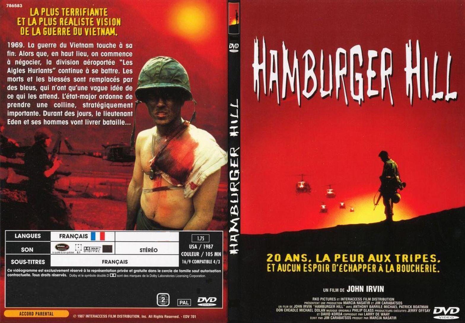 Jaquette DVD Hamburger Hill - SLIM