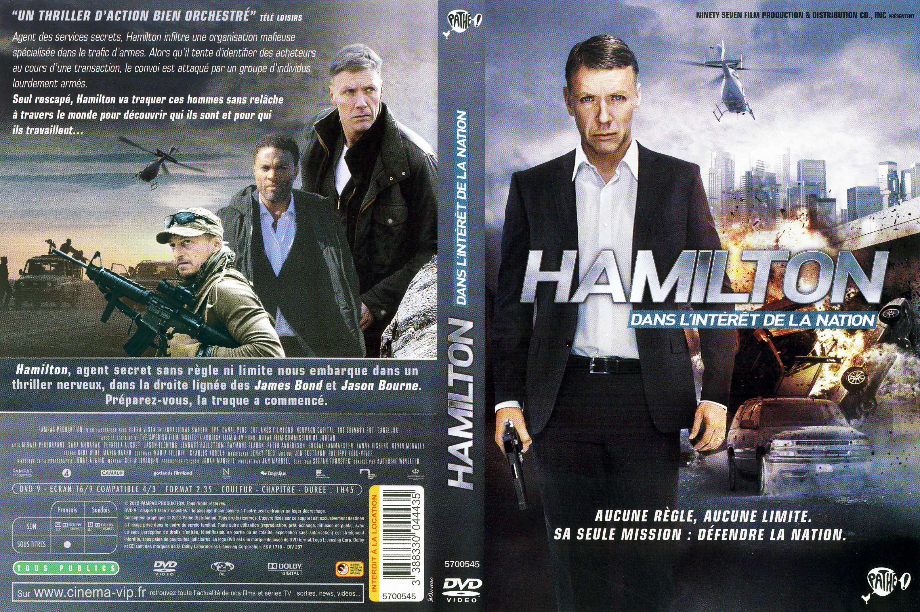 Jaquette DVD Hamilton - Dans l