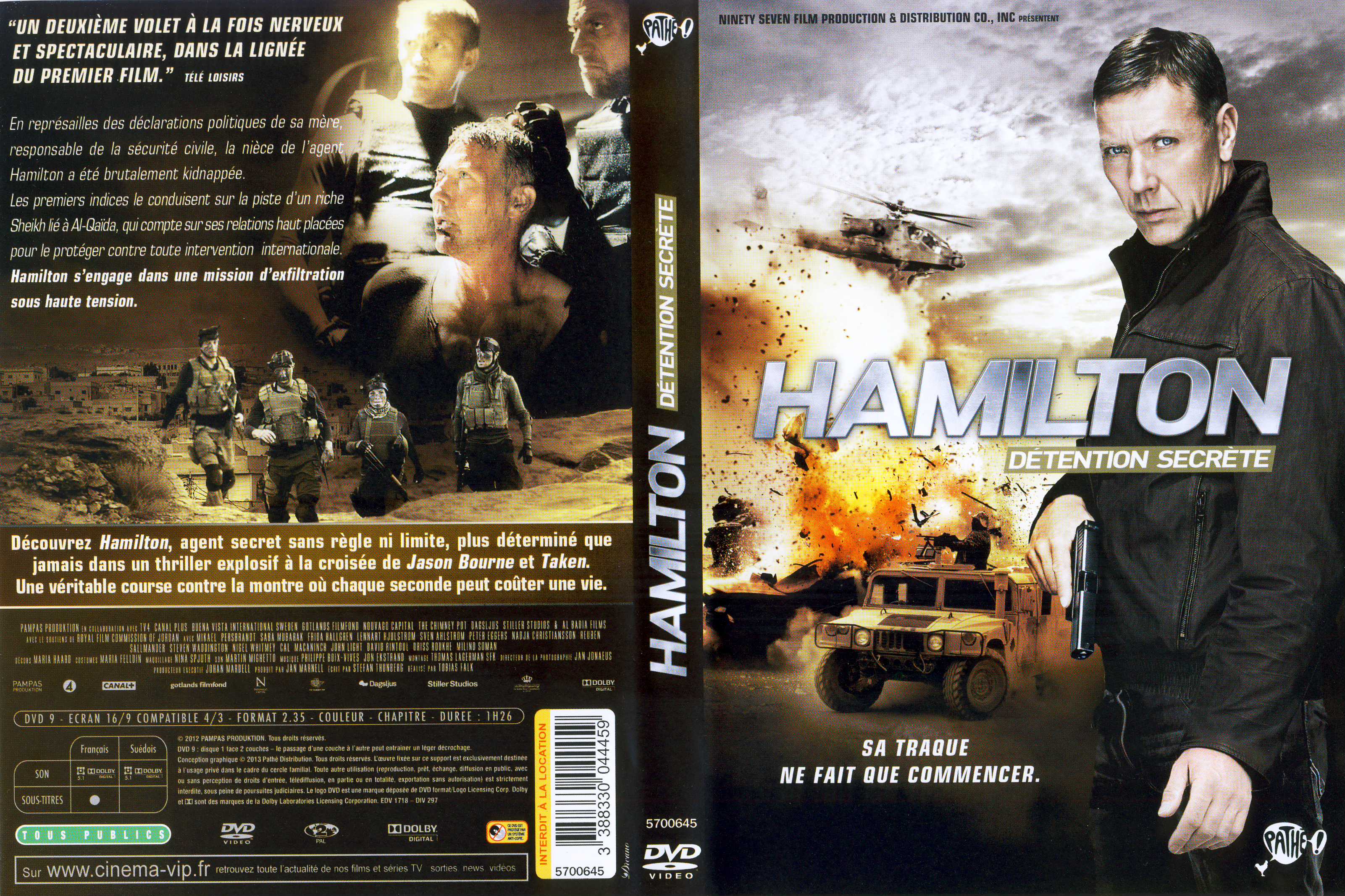 Jaquette DVD Hamilton - Dtention secrte