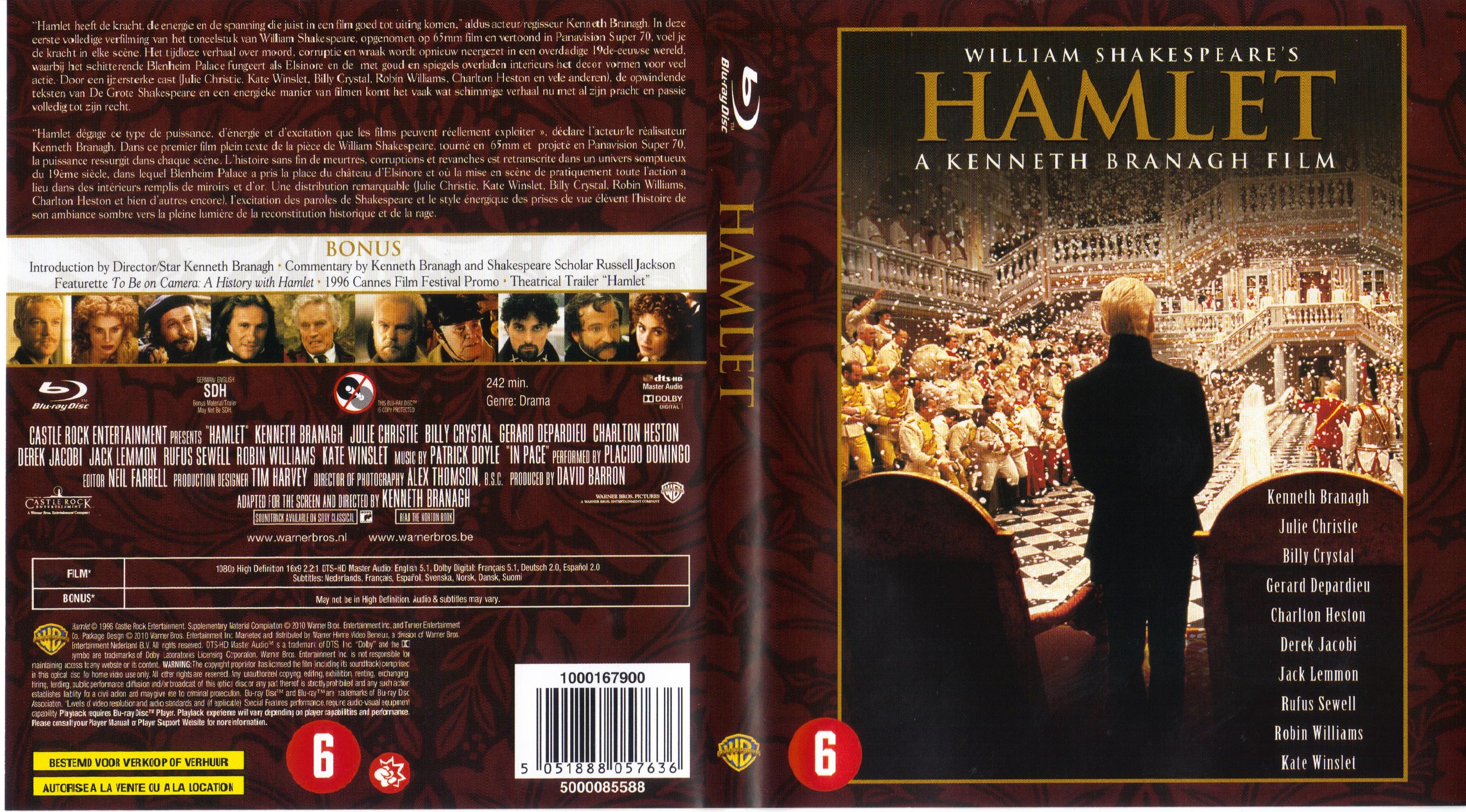 Jaquette DVD Hamlet (BLU-RAY)