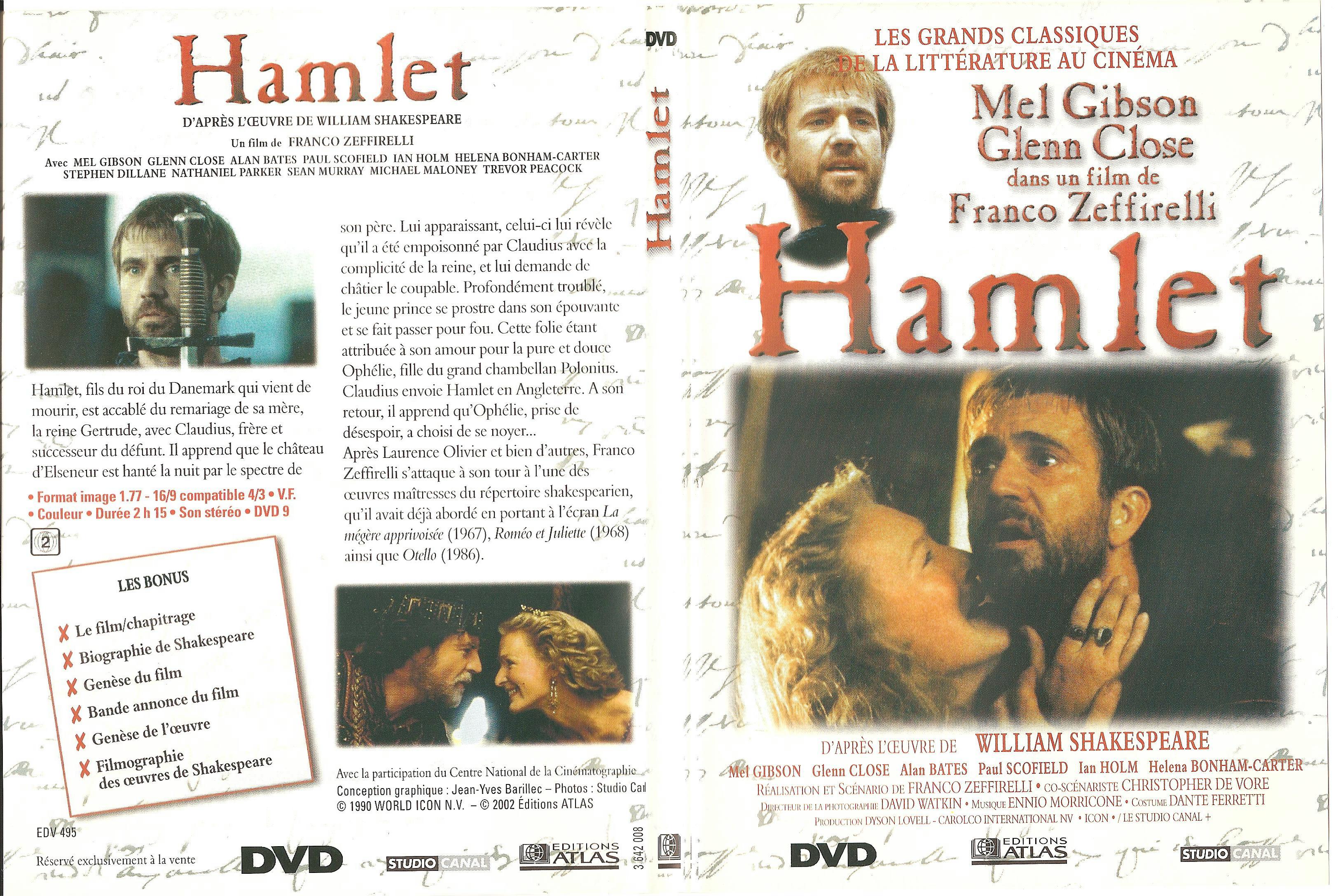 Jaquette DVD Hamlet - SLIM