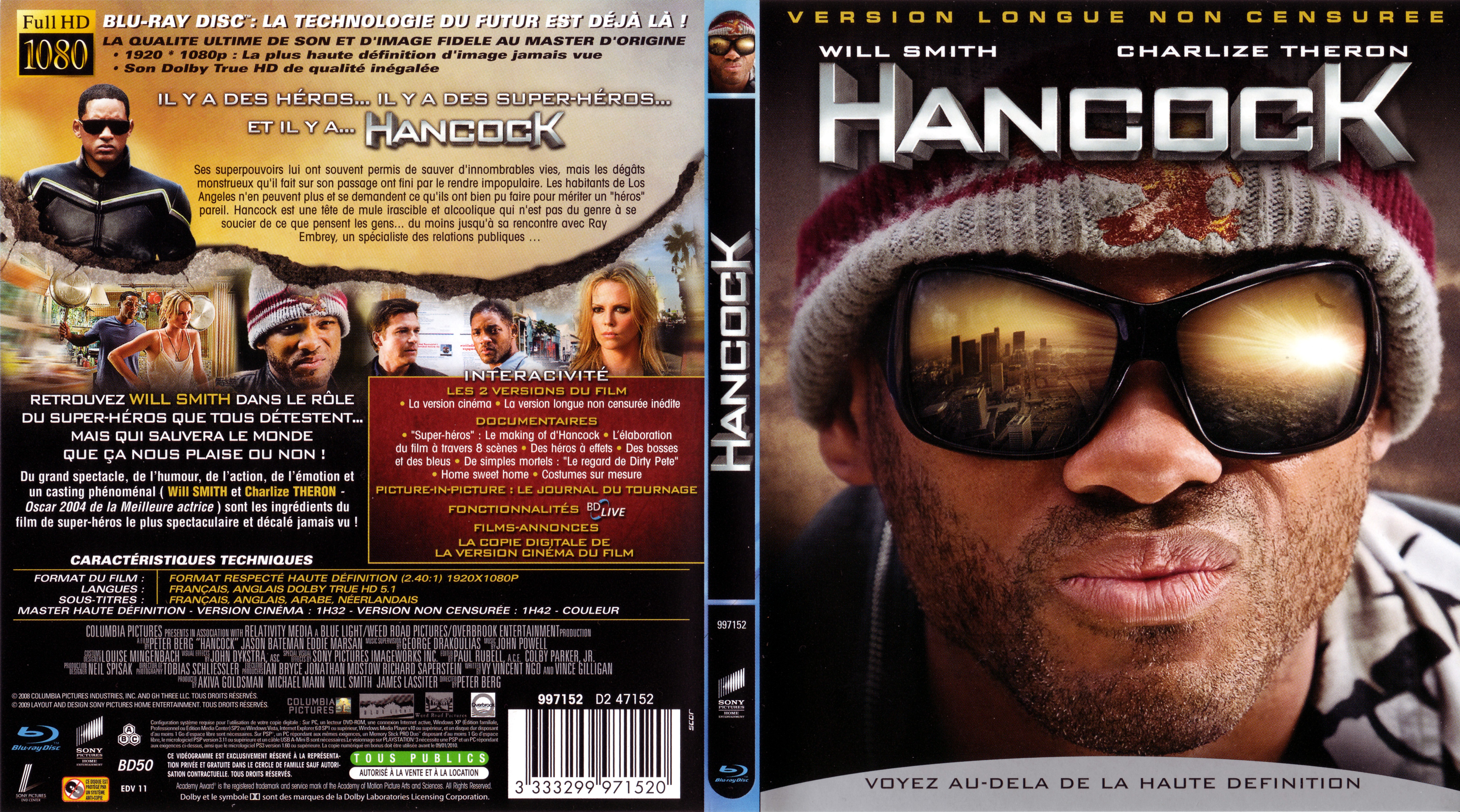 Jaquette DVD Hancock (BLU-RAY)