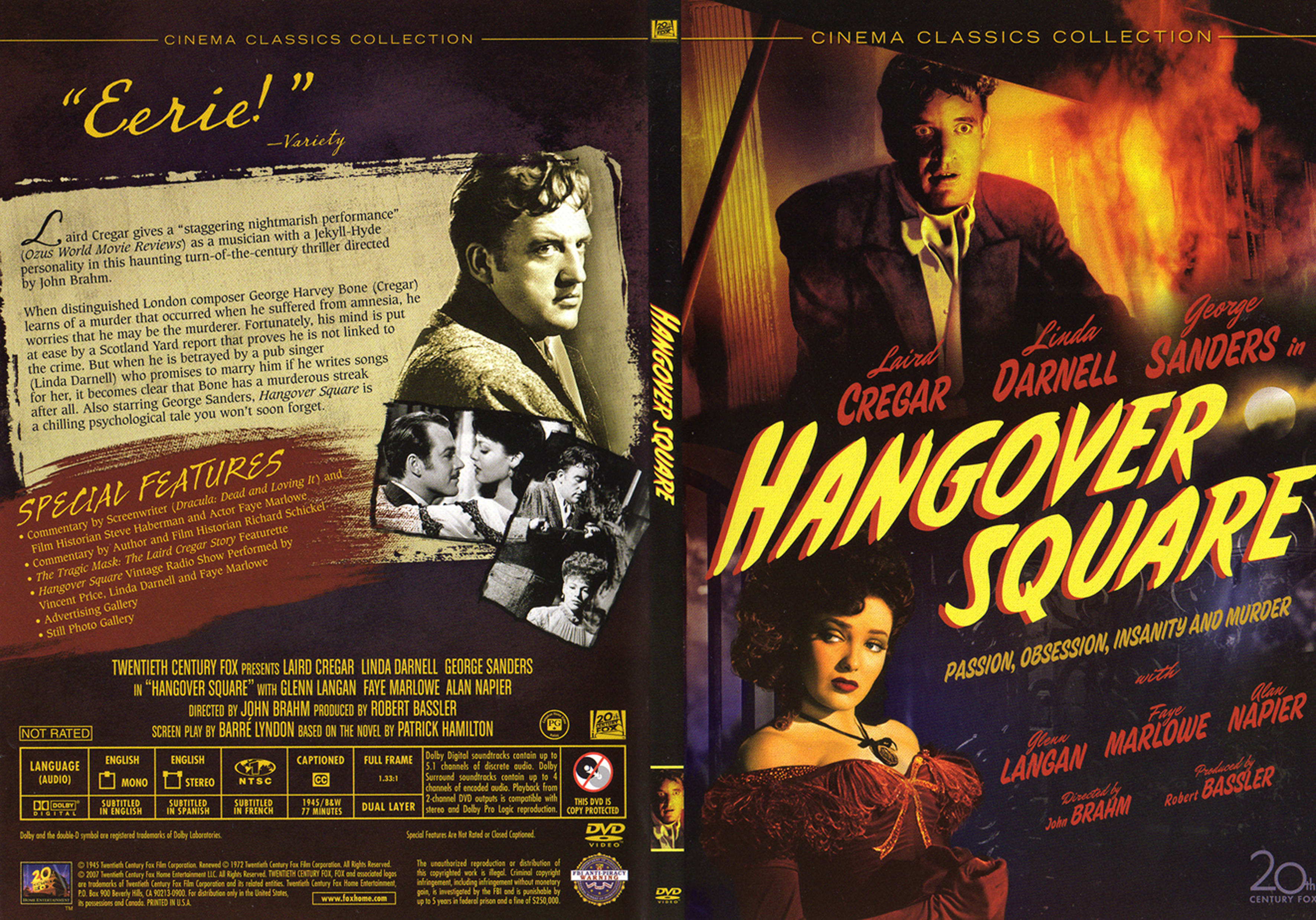 Jaquette DVD Hangover square