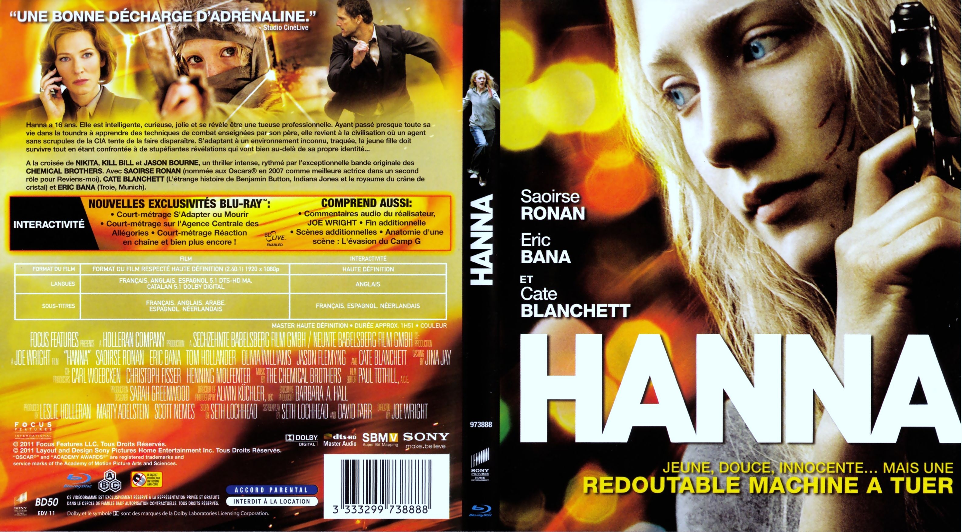 Jaquette DVD Hanna (BLU-RAY)